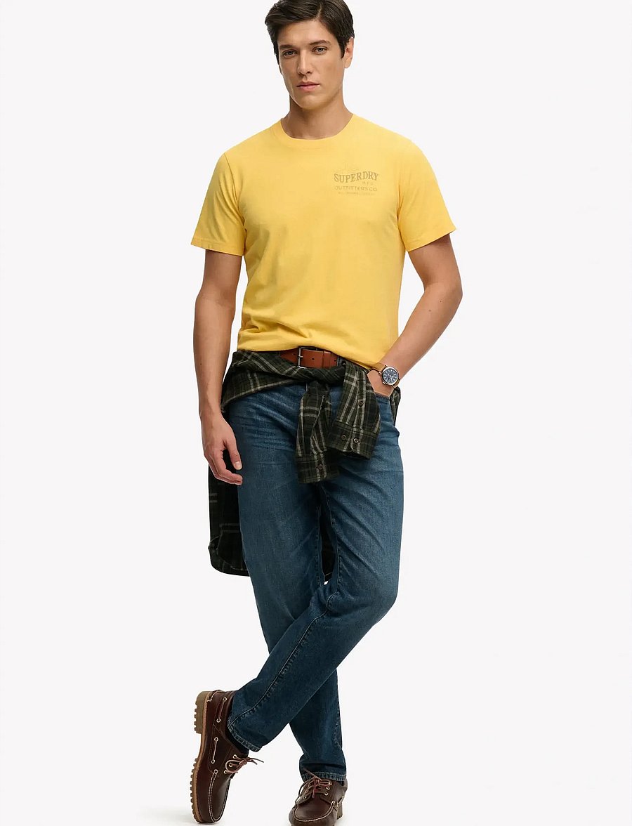 Superdry - OUTDOORS MOUNTAIN RLXD TEE - kurzärmelig - daffodil yellow - 3