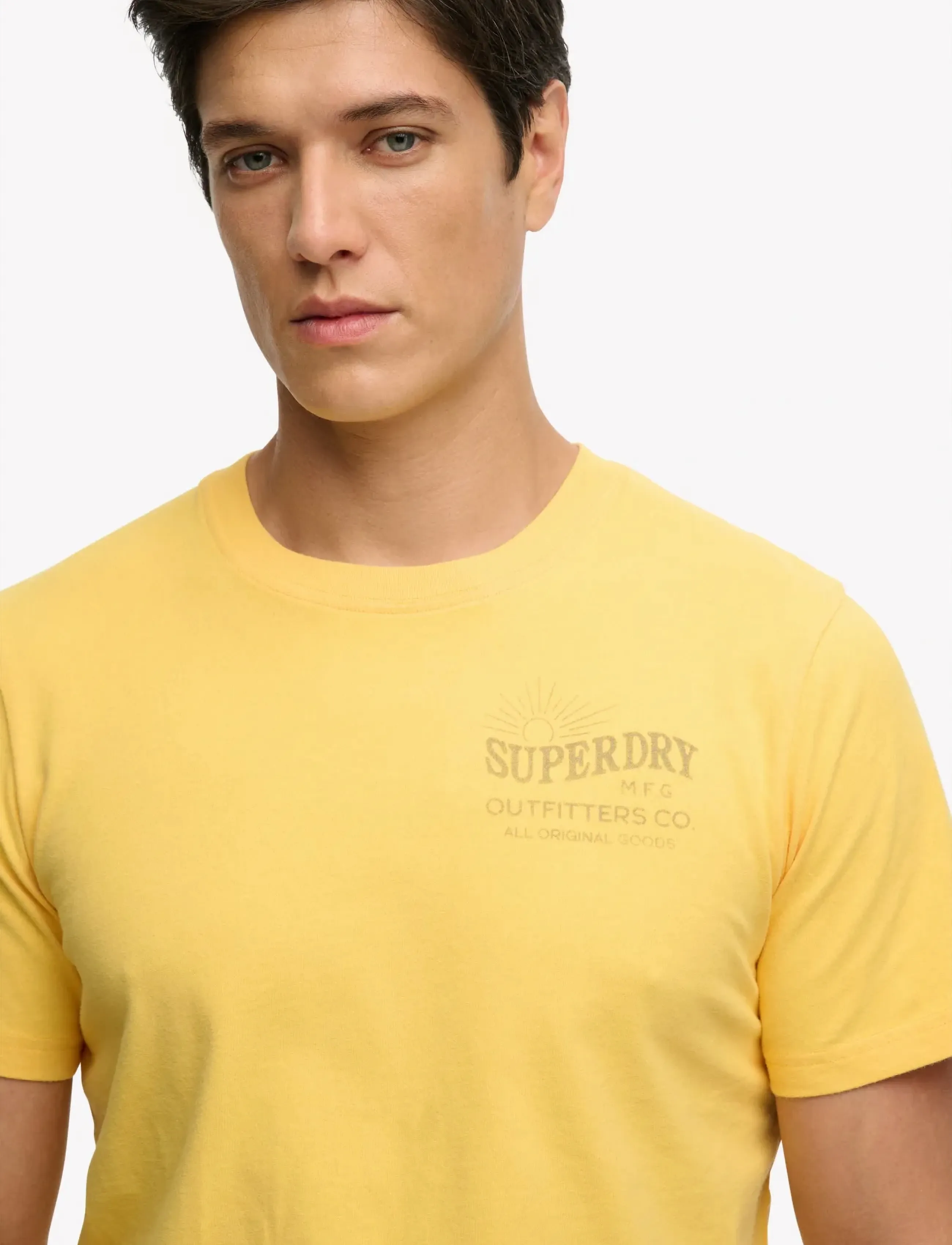 Superdry - OUTDOORS MOUNTAIN RLXD TEE - kurzärmelig - daffodil yellow - 5