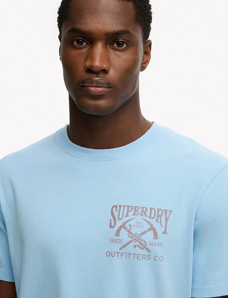 Superdry - OUTDOORS MOUNTAIN RLXD TEE - short-sleeved t-shirts - seafoam blue - 2