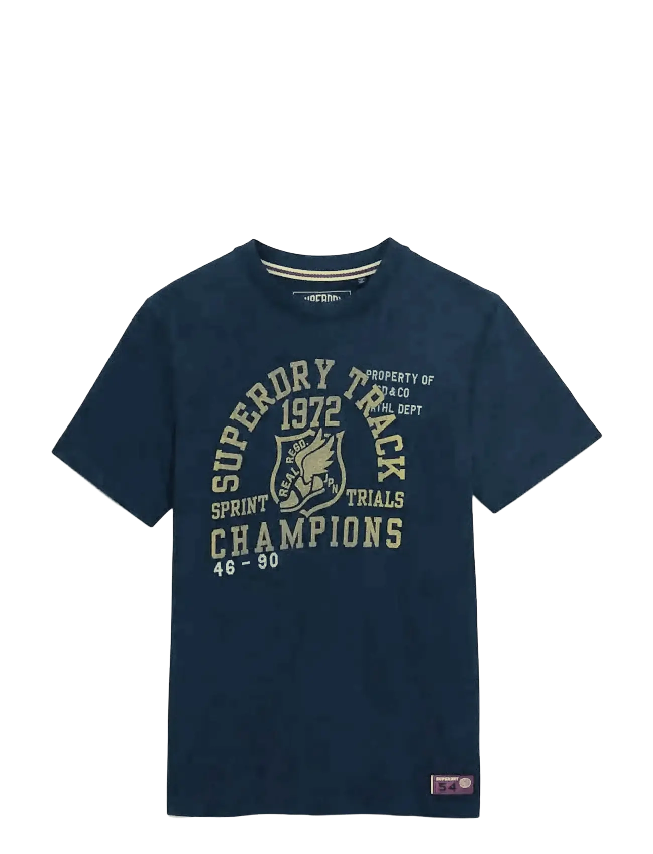 SUPERDRY Vintage Prep Relaxed Tee Navy - S - Herren