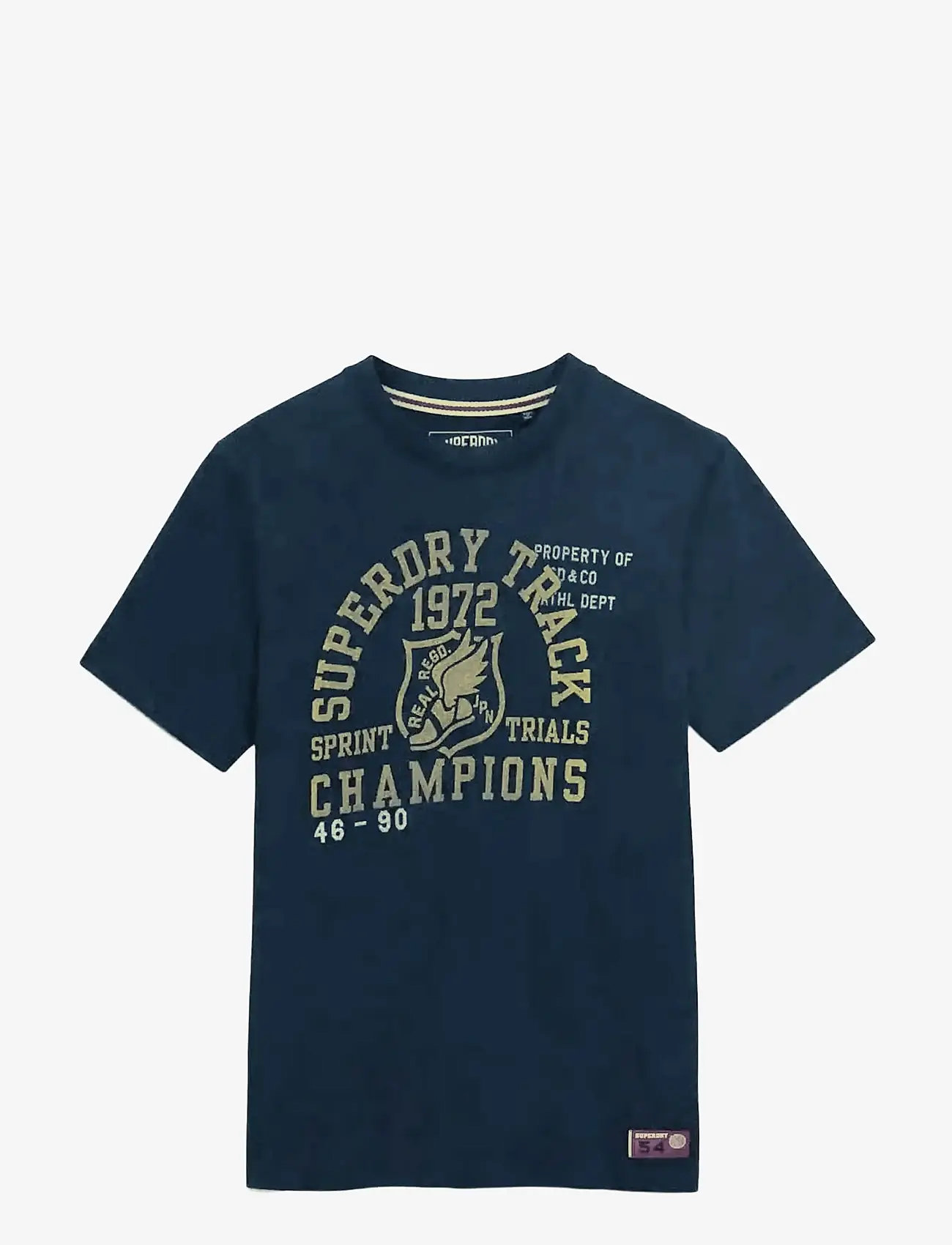 Superdry - VINTAGE PREP RELAXED TEE - laveste priser - dark navy - 1