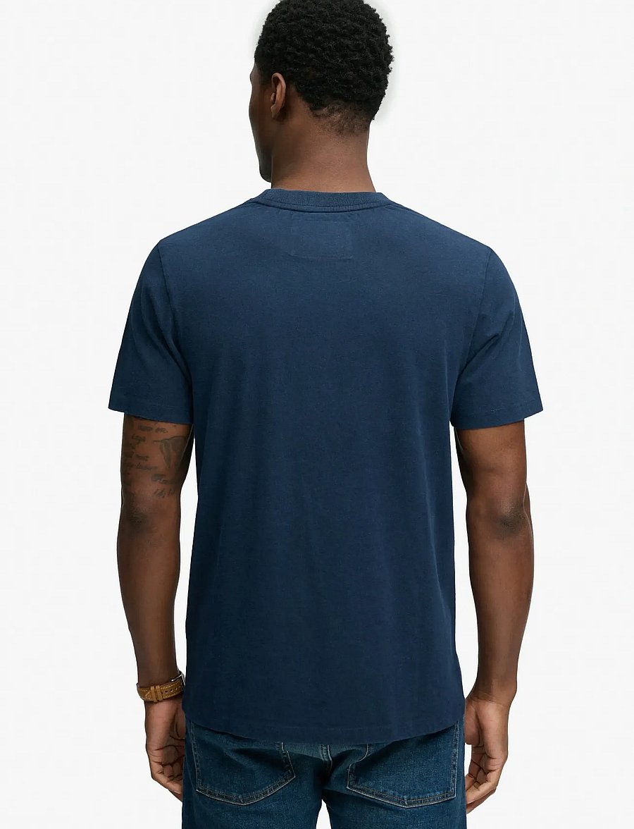 Superdry - VINTAGE PREP RELAXED TEE - kurzärmelige t-shirts - dark navy - 5