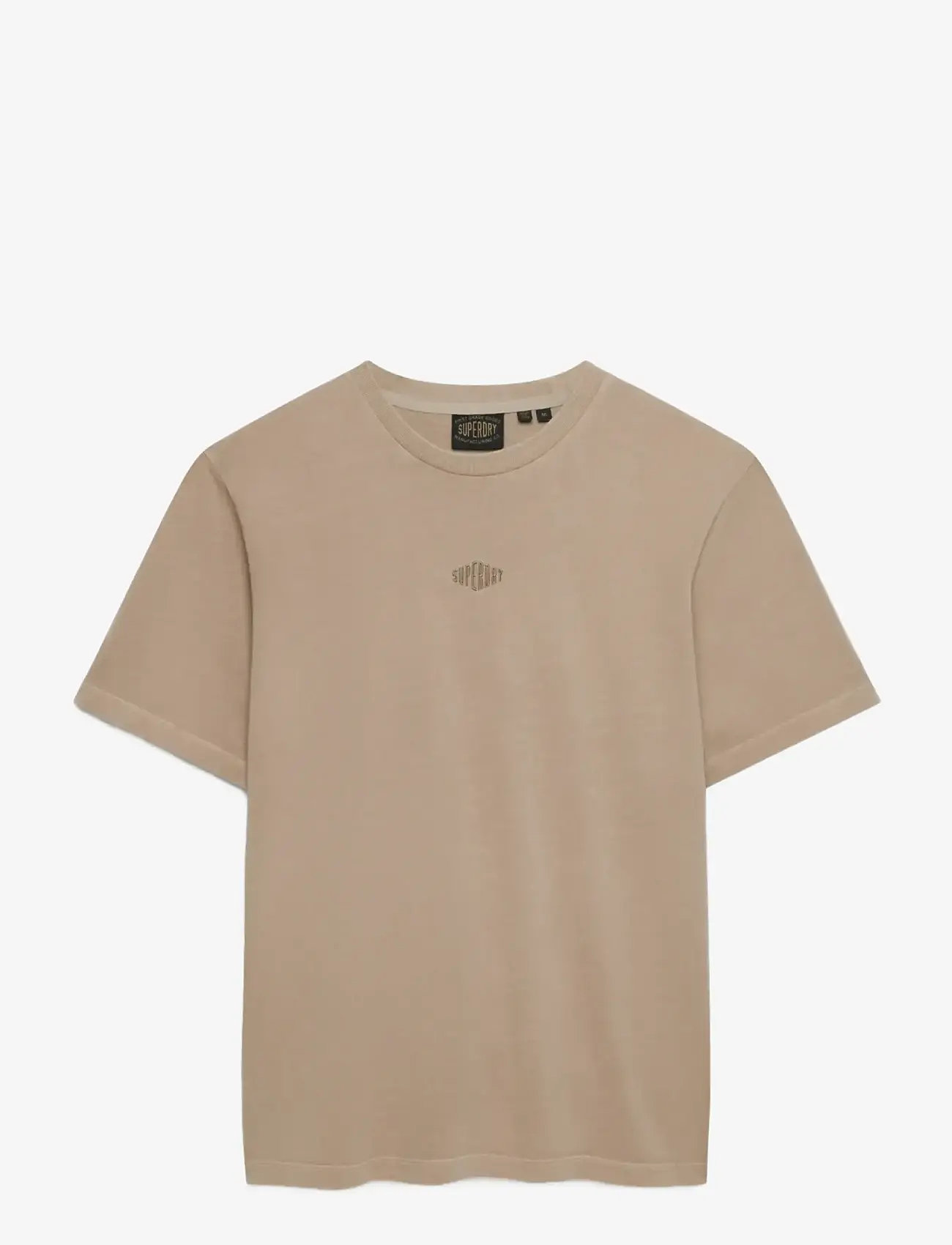 Superdry - MICRO LOGO TSHIRT - kurzärmelig - light beige - 1