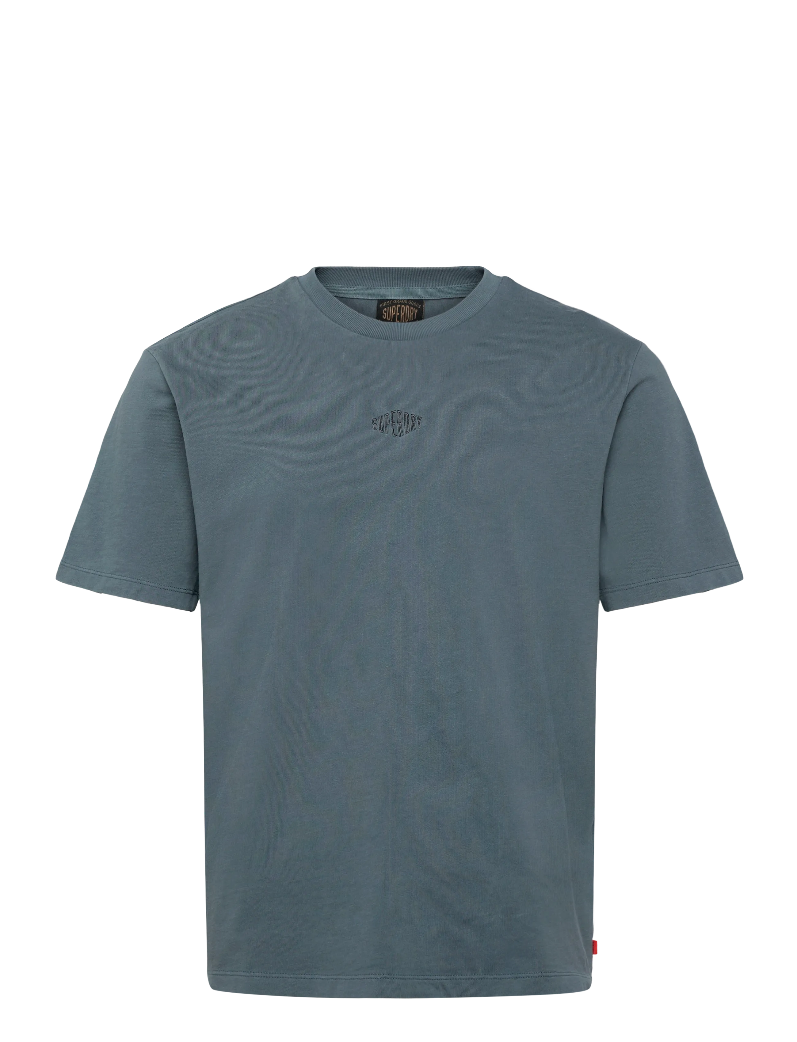 SUPERDRY Micro Logo Tshirt Blau - L - Herren