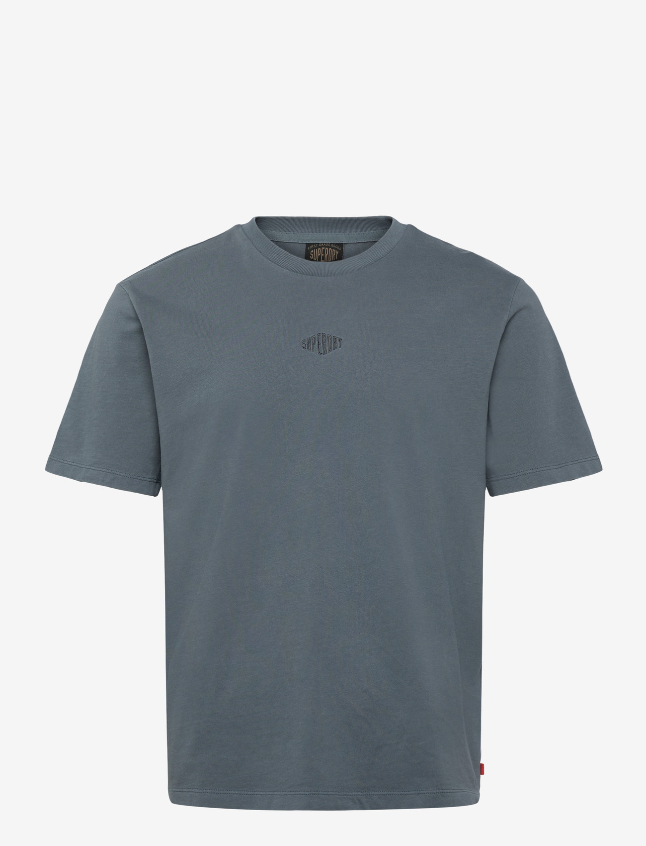 Superdry - MICRO LOGO TSHIRT - die niedrigsten preise - stormy weather blue - 1