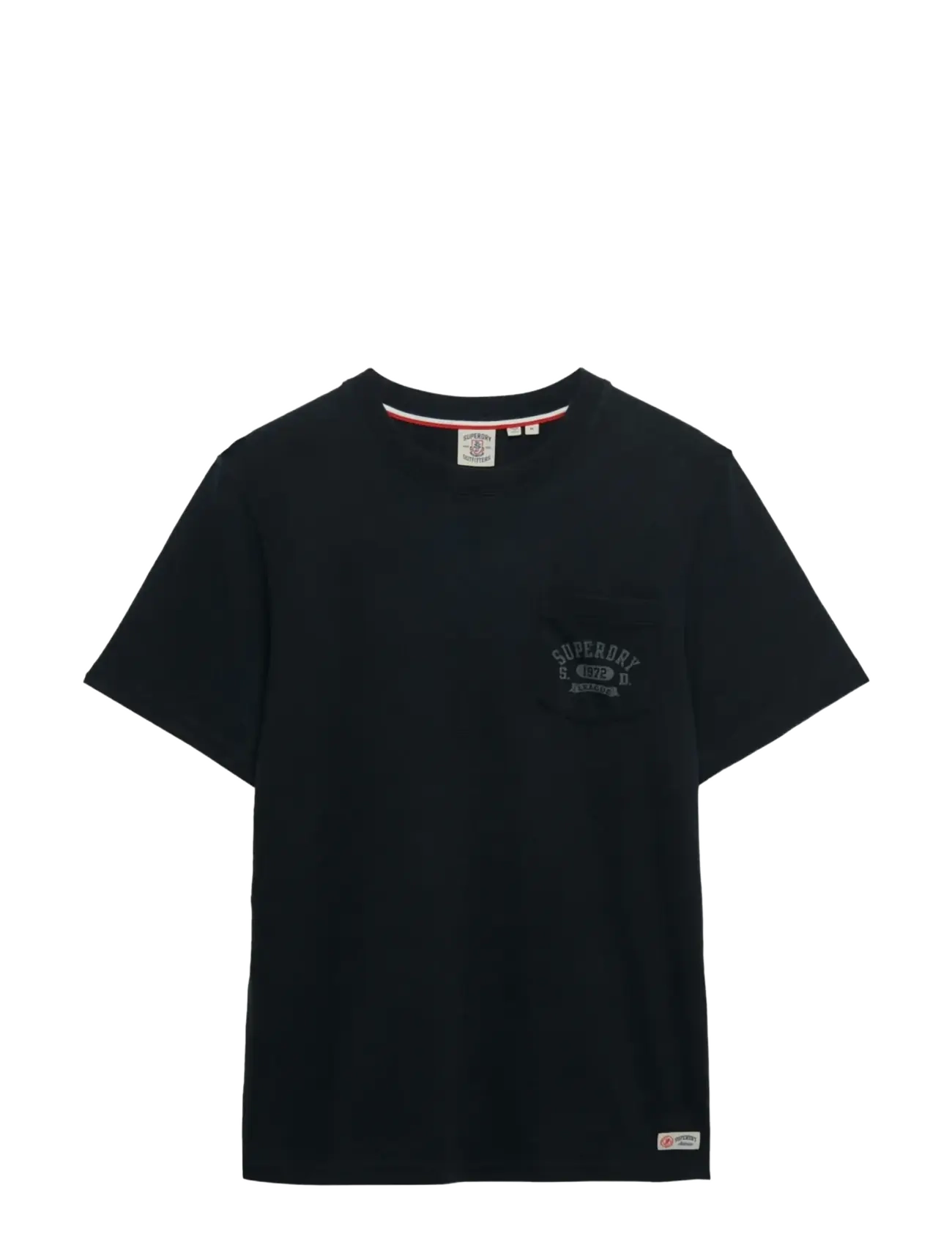 Superdry - VINTAGE PREP RELAXED PCKET TEE - kortärmade t-shirts - eclipse navy - 2