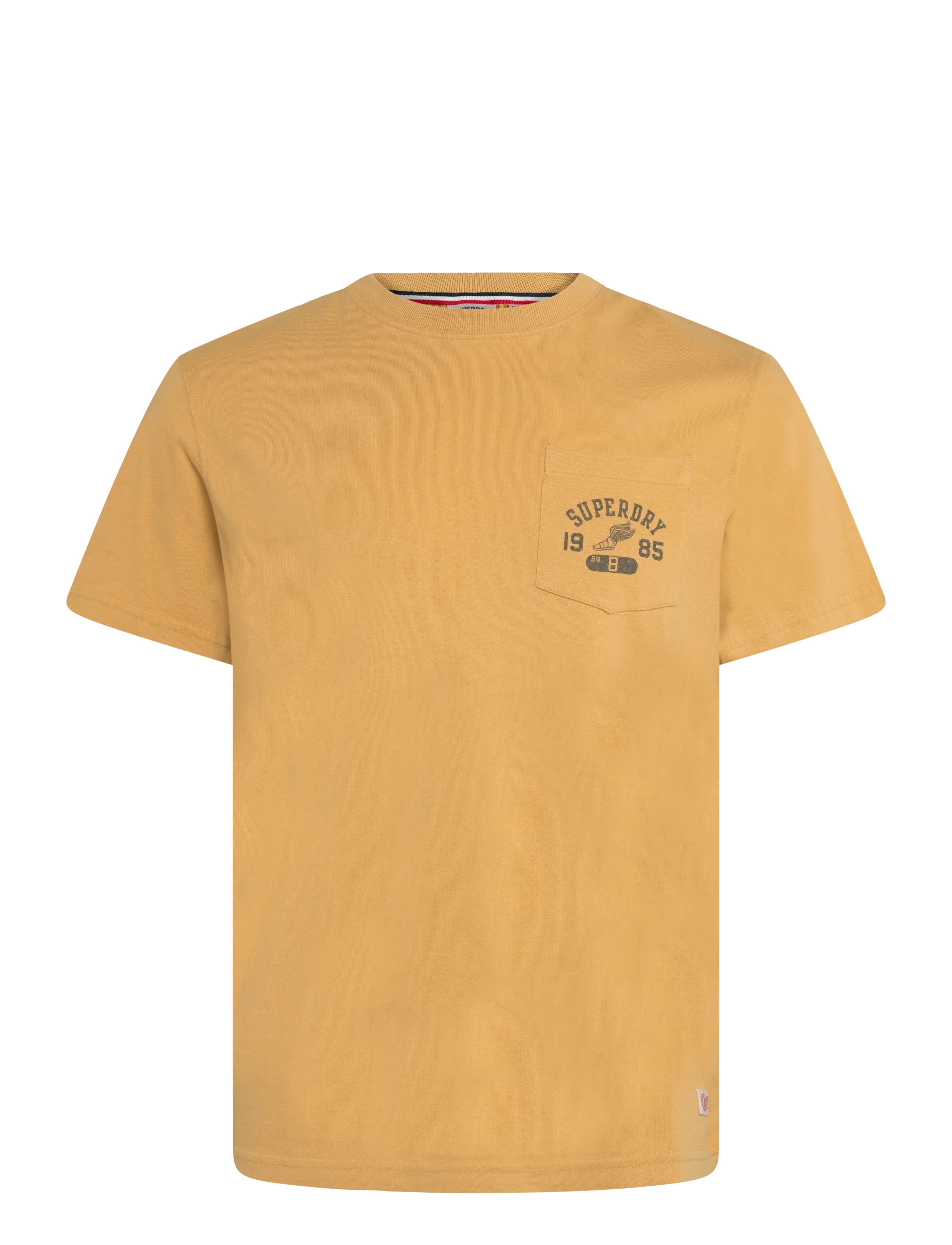 Superdry - VINTAGE PREP RELAXED PCKET TEE - korte mouwen - winter gold - 1