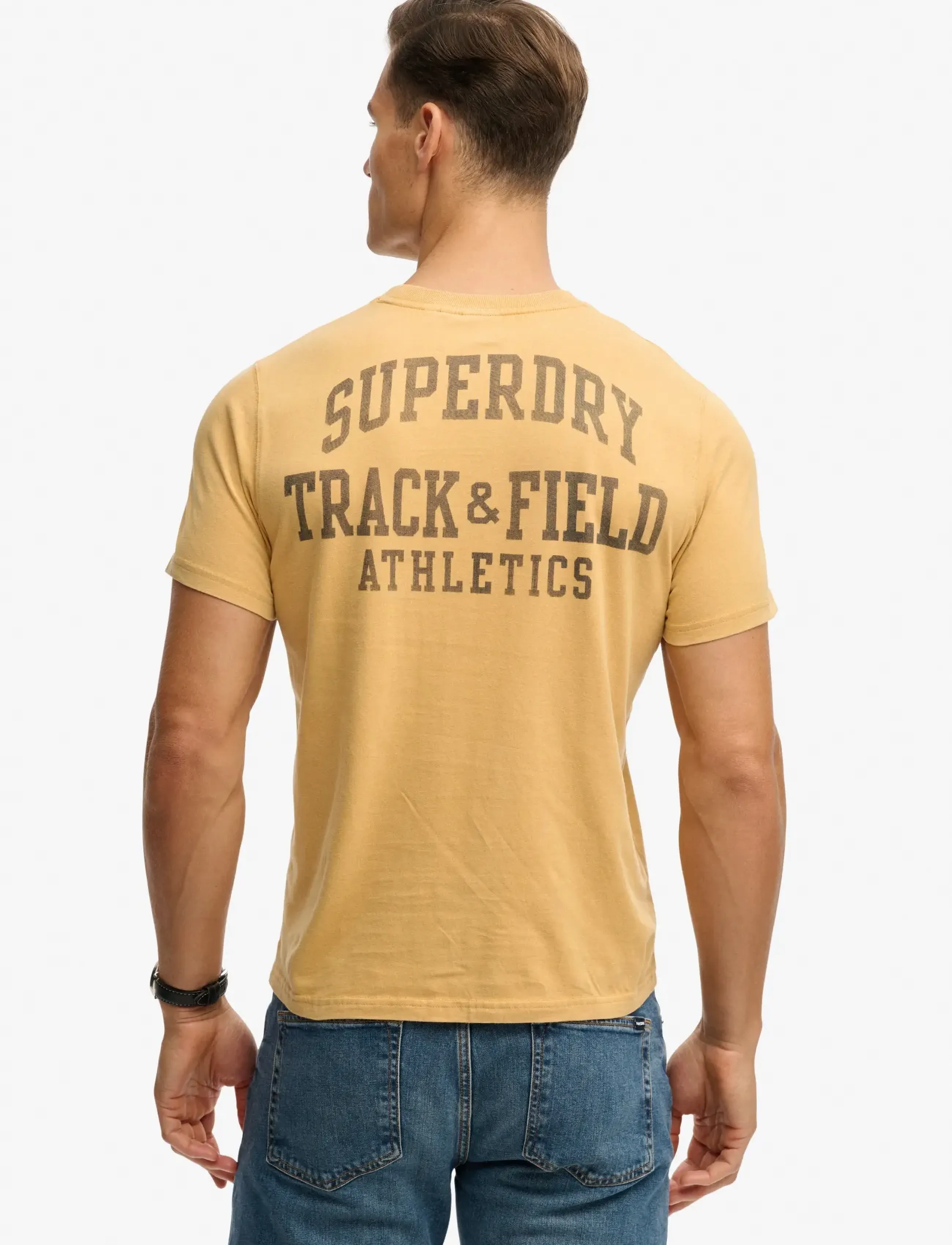Superdry - VINTAGE PREP RELAXED PCKET TEE - kortärmade t-shirts - winter gold - 5