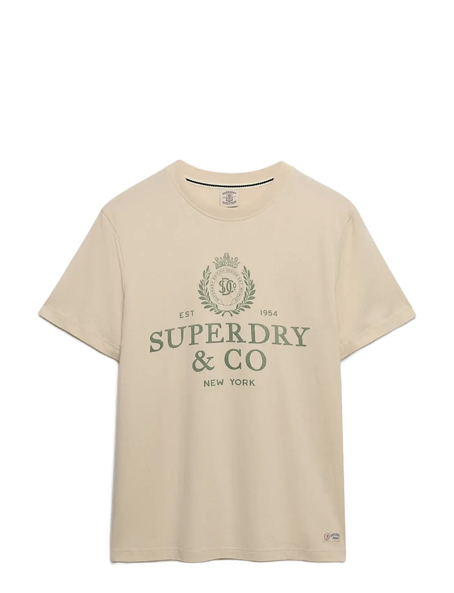 Superdry - 1954 COMPANY RELAXED TEE - kurzärmelige t-shirts - birch - 1