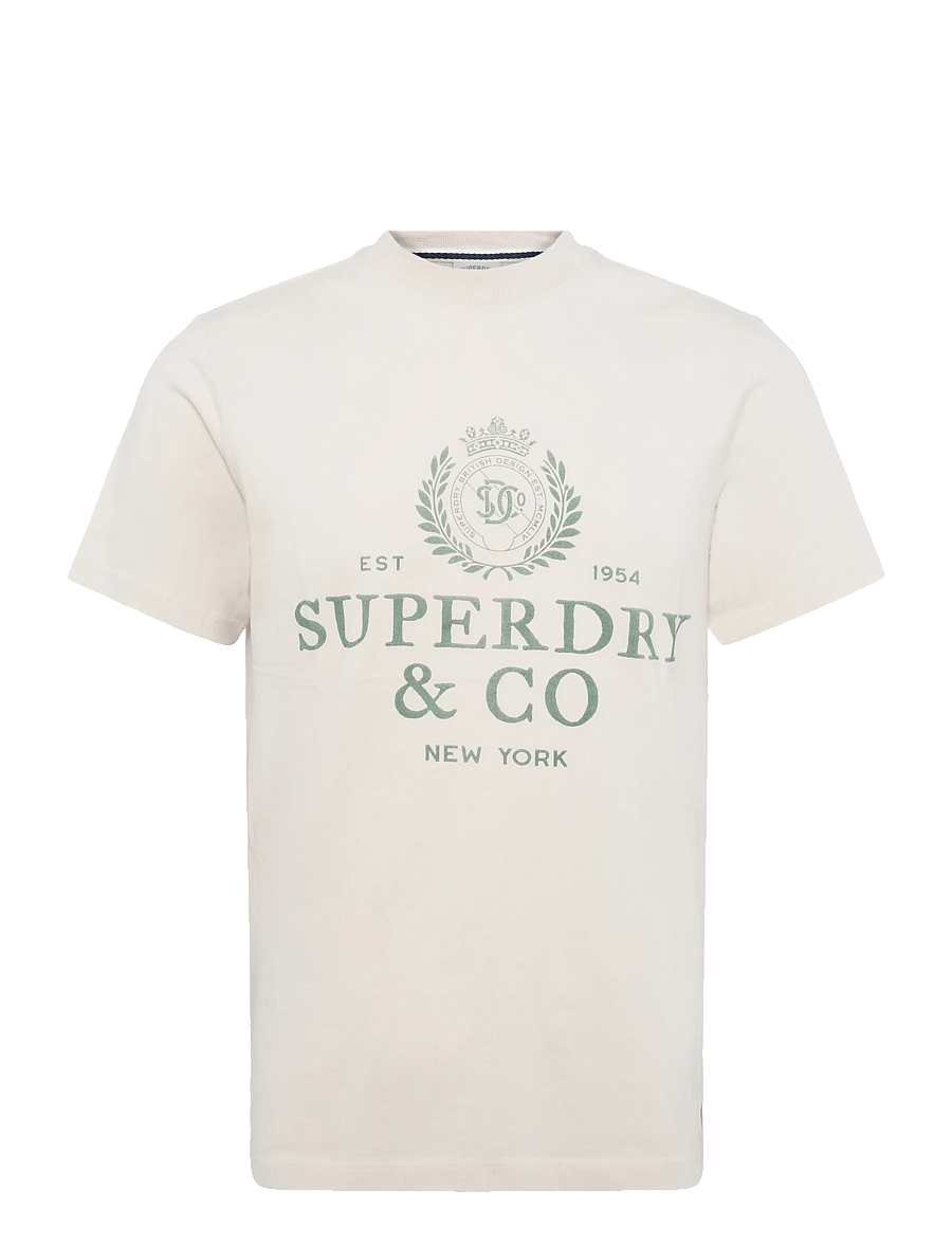 Superdry - 1954 COMPANY RELAXED TEE - kortærmede t-shirts - birch - 1