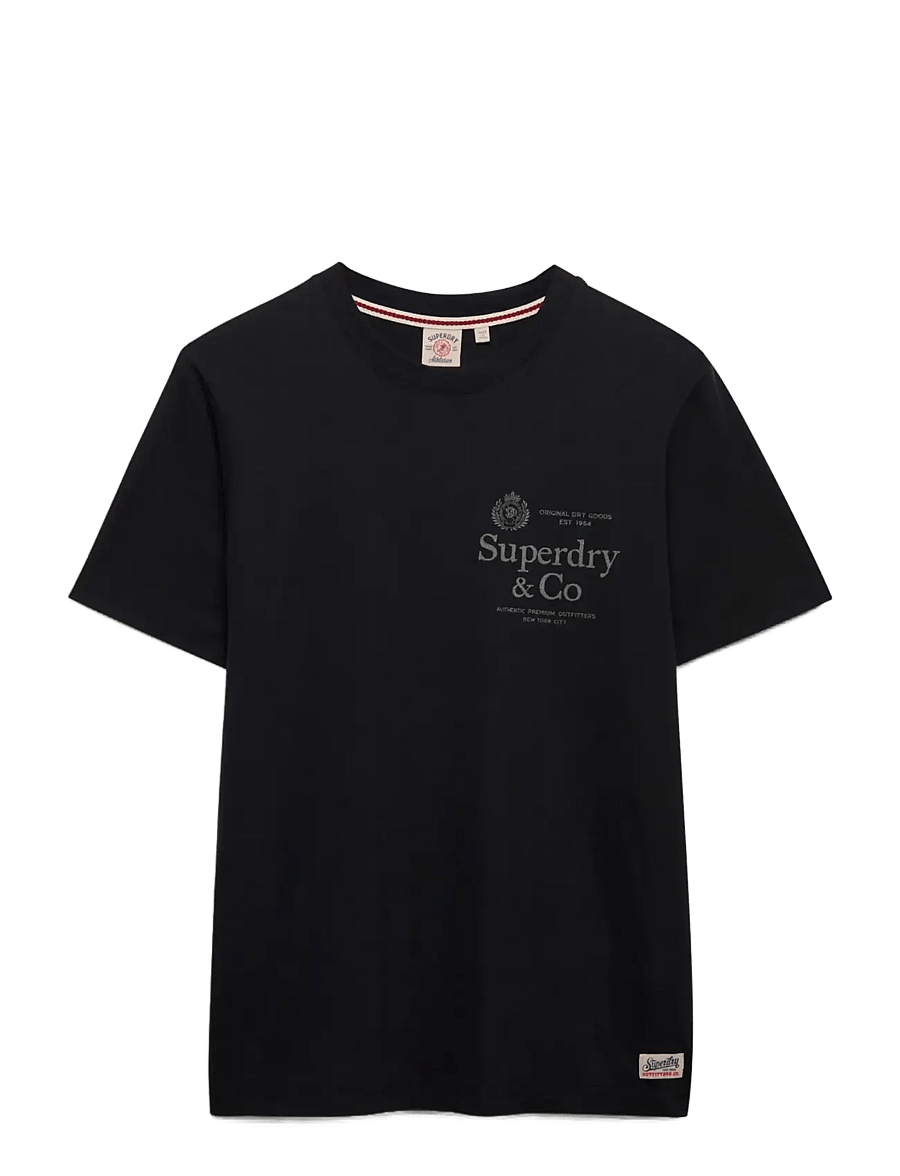 Superdry - 1954 COMPANY RELAXED TEE - kurzärmelige t-shirts - dark navy - 1
