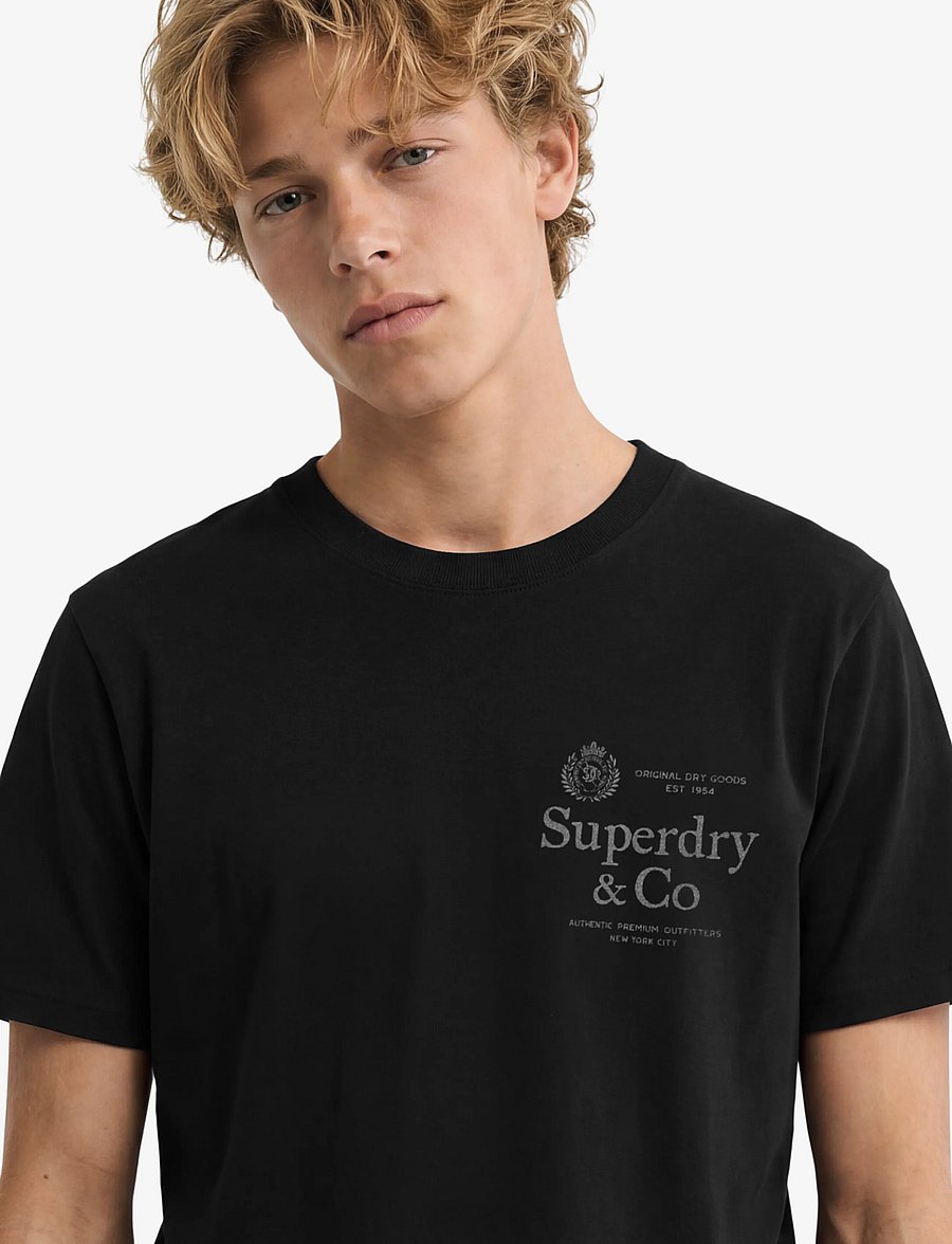Superdry - 1954 COMPANY RELAXED TEE - kortærmede t-shirts - dark navy - 3