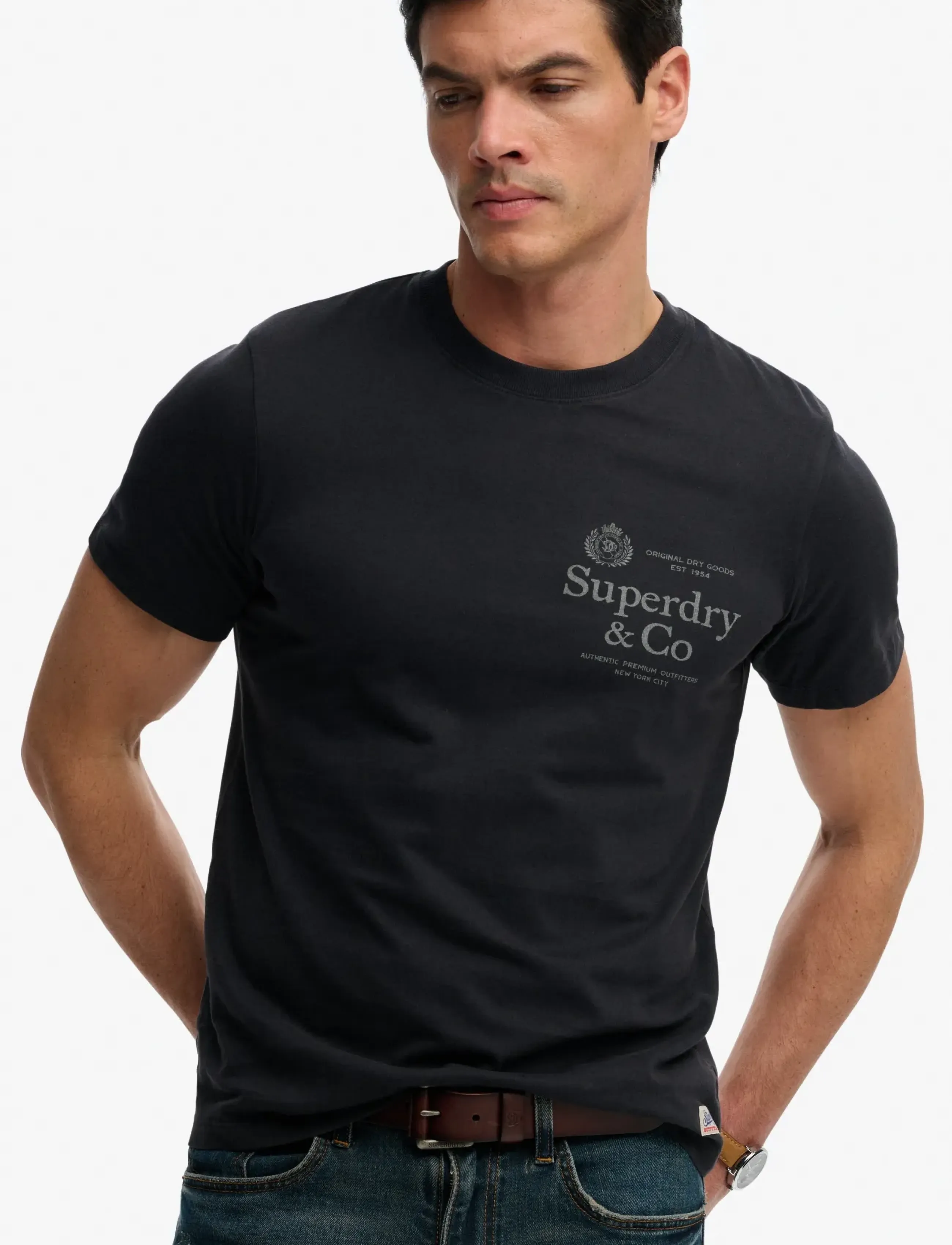 Superdry - 1954 COMPANY RELAXED TEE - kurzärmelige t-shirts - dark navy - 4