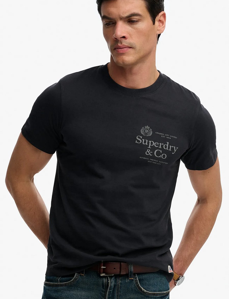 Superdry - 1954 COMPANY RELAXED TEE - kurzärmelige t-shirts - dark navy - 4