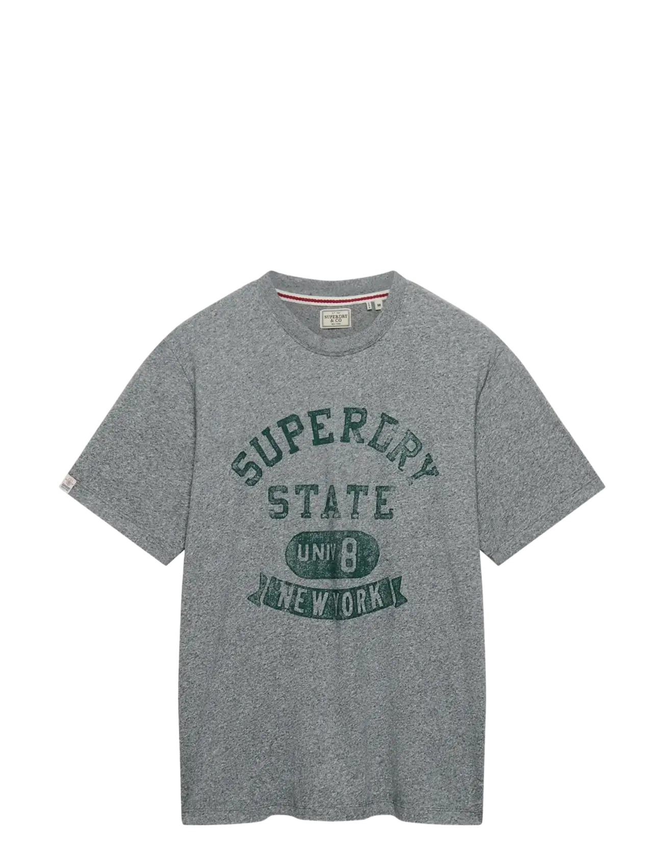 Superdry - ATH ESS TEE - kortærmede t-shirts - vintage dark grey grit - 2
