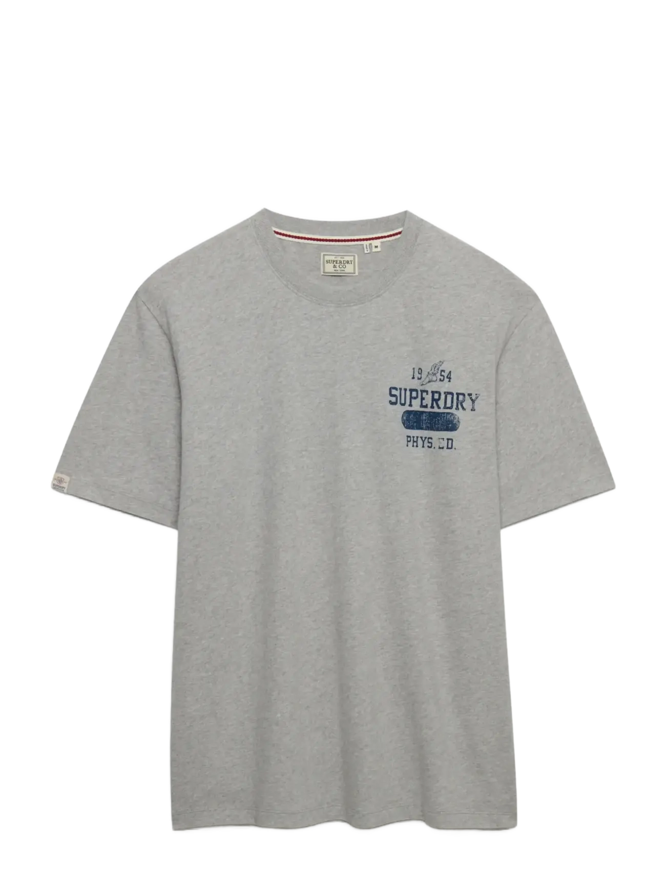 Superdry - ATH ESS TEE - kortärmade t-shirts - vintage sweat grey marl - 1