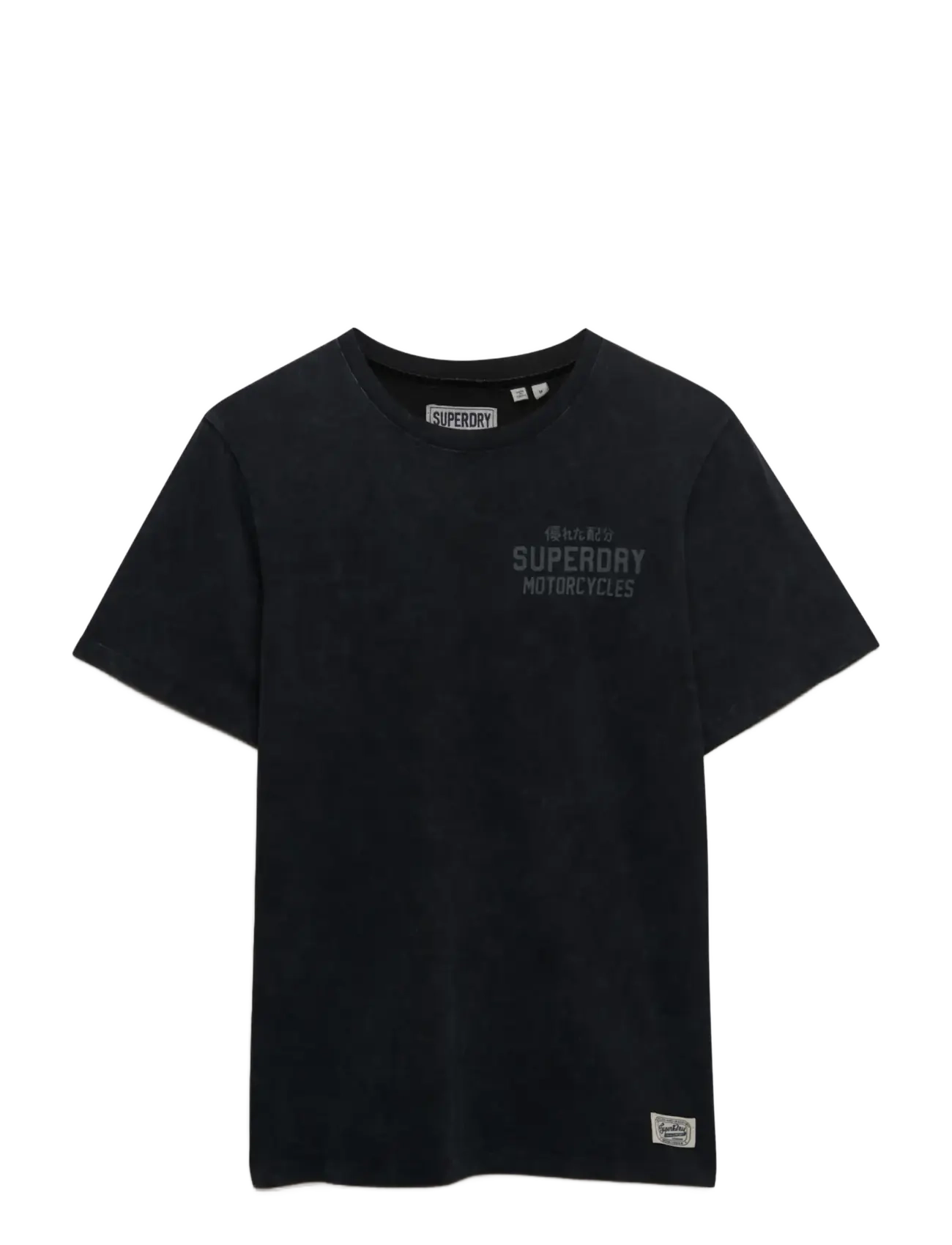Superdry - VINTAGE BIKER TEE - kurzärmelige t-shirts - black - 1