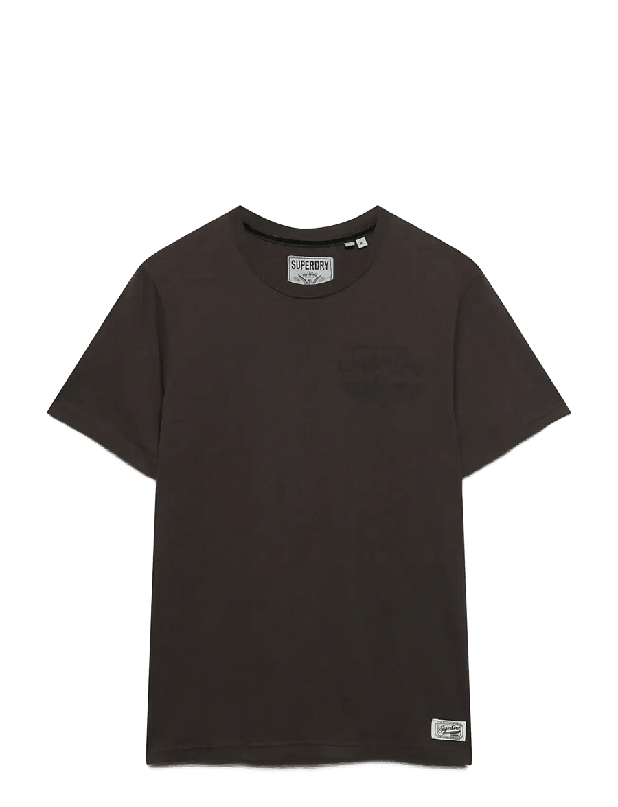 Superdry - VINTAGE BIKER TEE - short-sleeved t-shirts - vintage black - 1