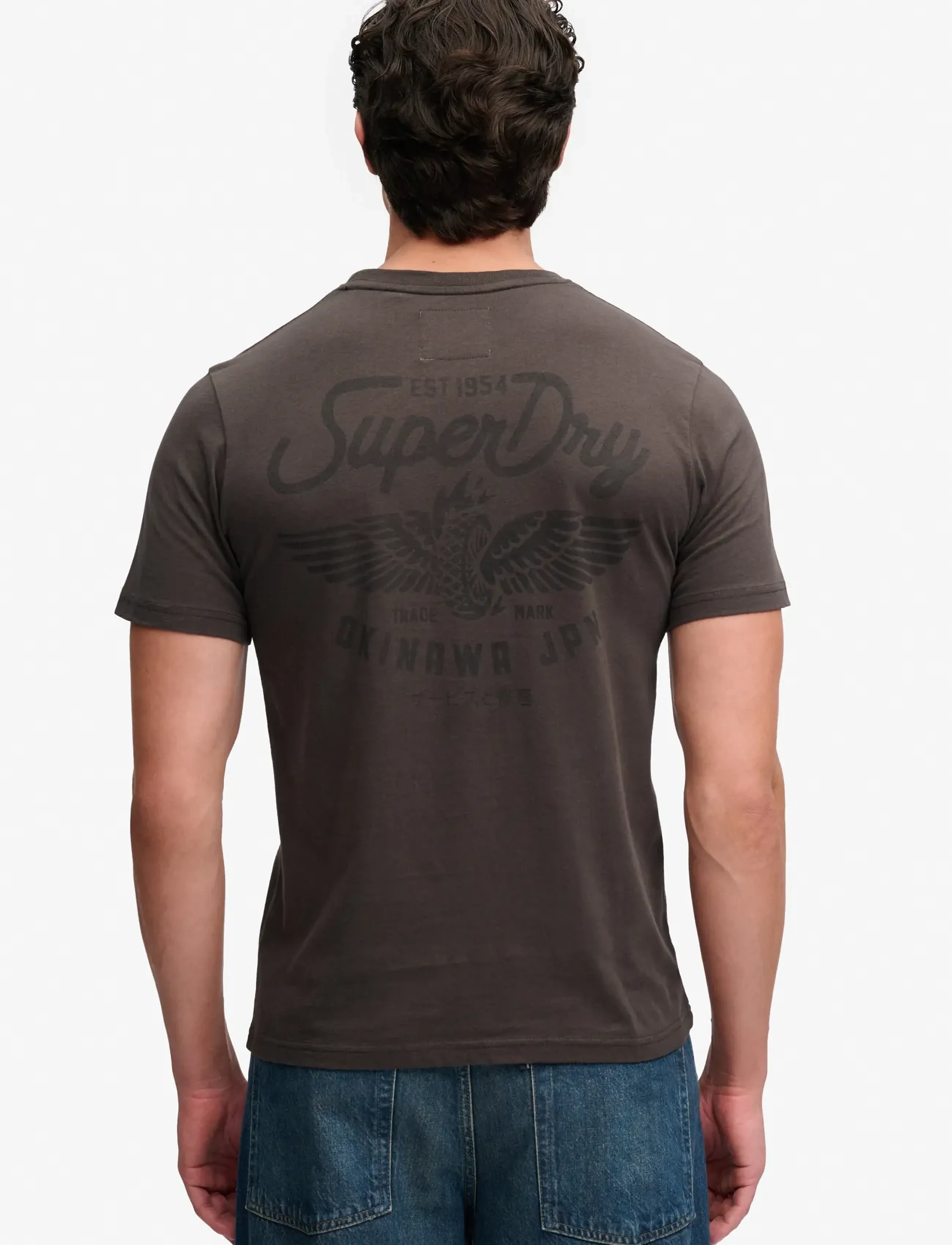 Superdry - VINTAGE BIKER TEE - kurzärmelige t-shirts - vintage black - 2