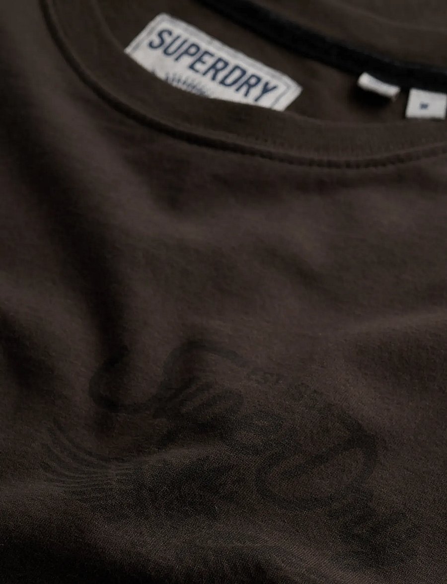 Superdry - VINTAGE BIKER TEE - kurzärmelige t-shirts - vintage black - 5