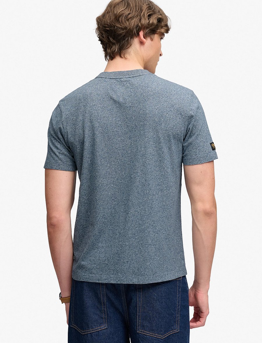 Superdry - VL HERITAGE RELAXED TEE - kortærmede t-shirts - denim blue marl - 3