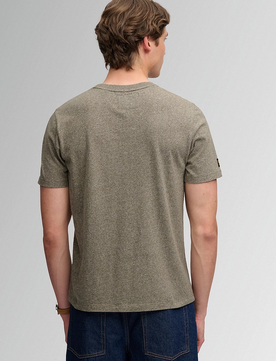 Superdry - VL HERITAGE RELAXED TEE - kurzärmelige t-shirts - olive green marl - 2