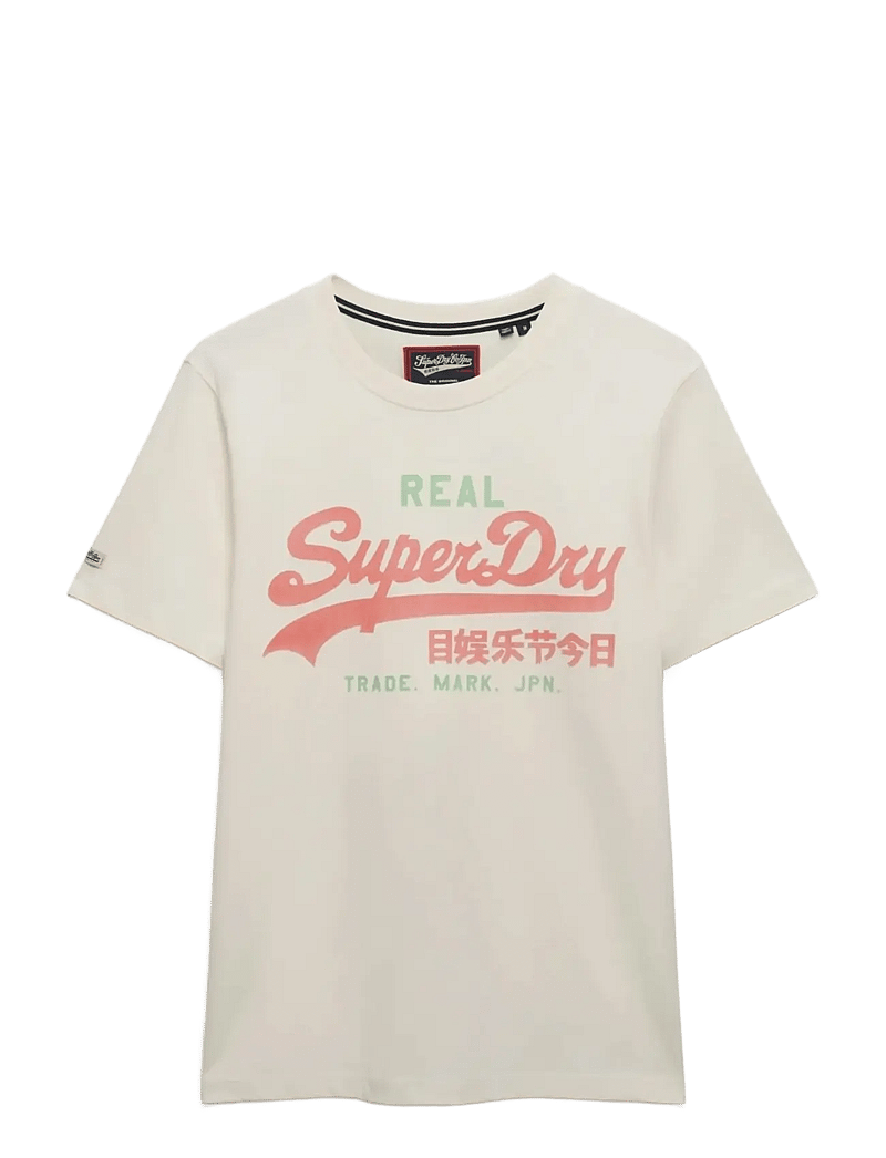 Superdry - VL CLASSIC TEE - kortærmede t-shirts - soft white - 1