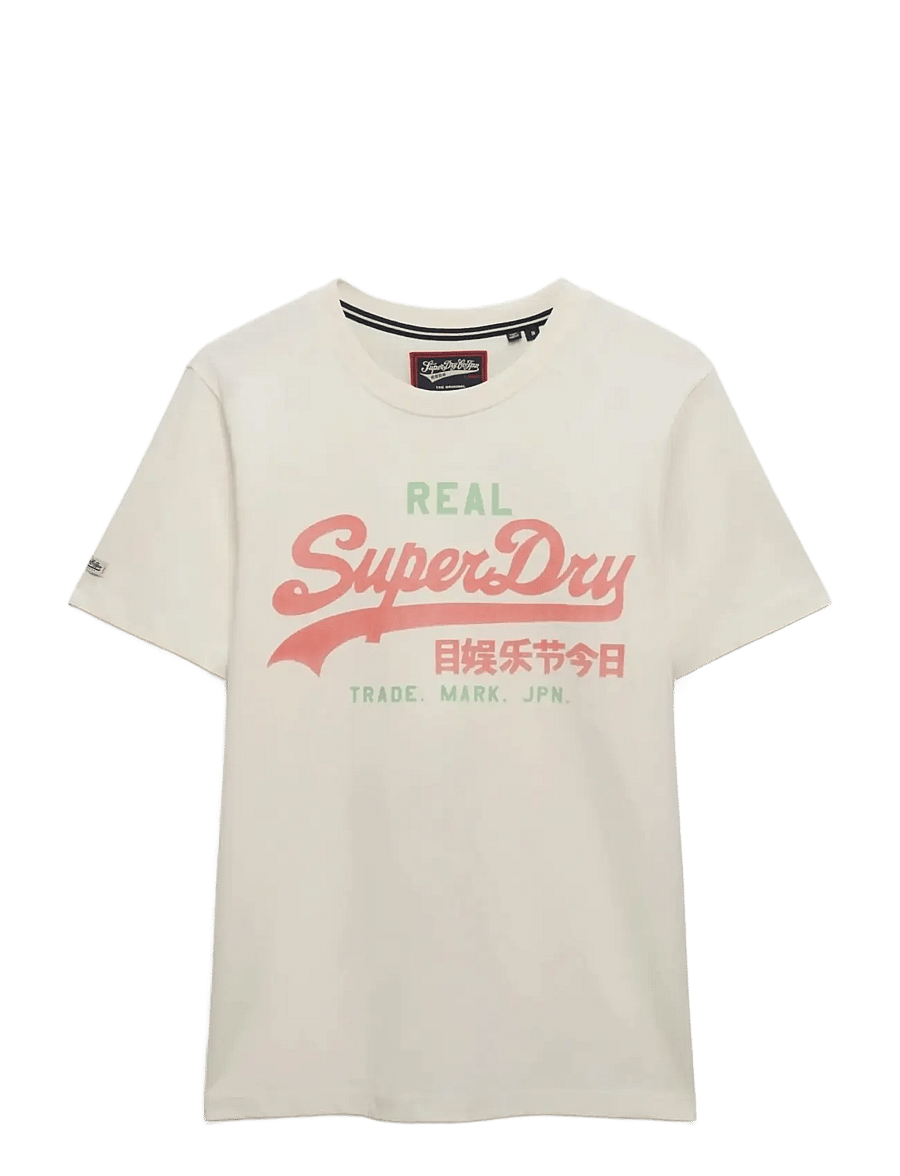 Superdry - VL CLASSIC TEE - short-sleeved t-shirts - soft white - 1