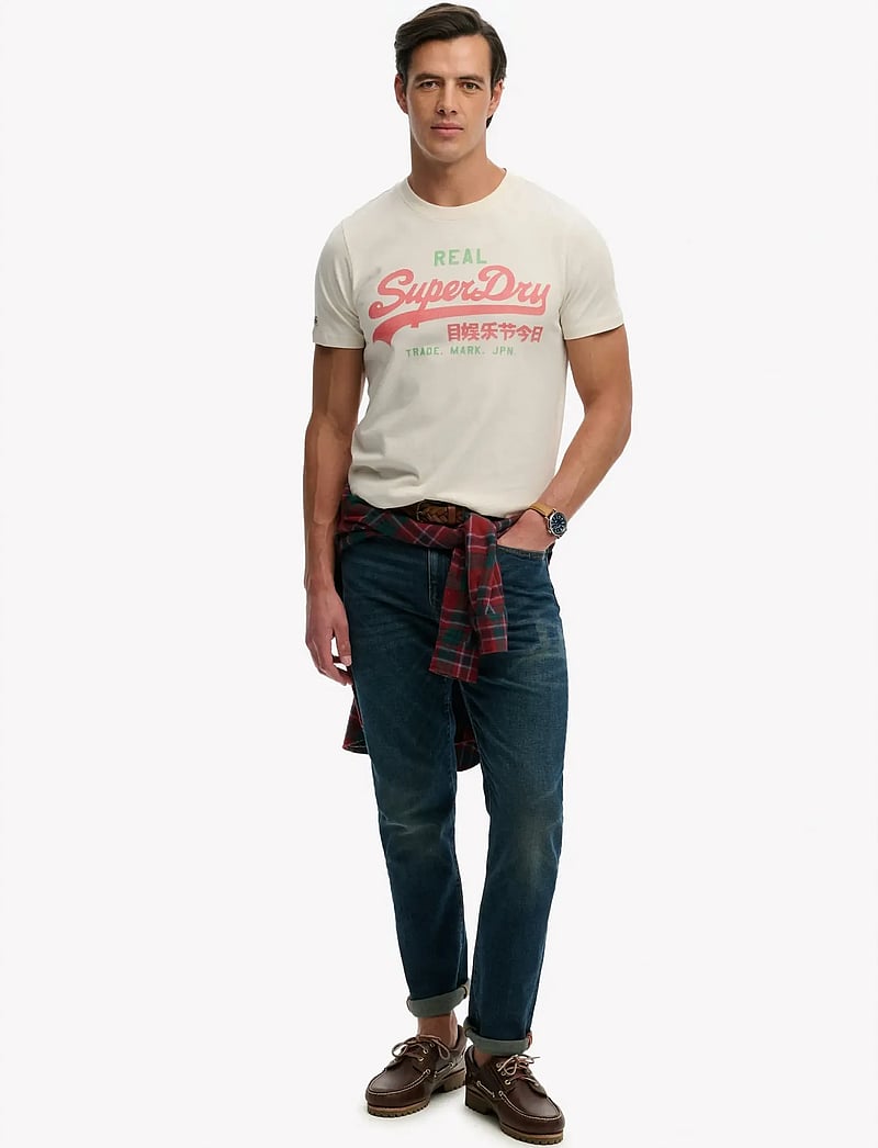 Superdry - VL CLASSIC TEE - kortærmede t-shirts - soft white - 4