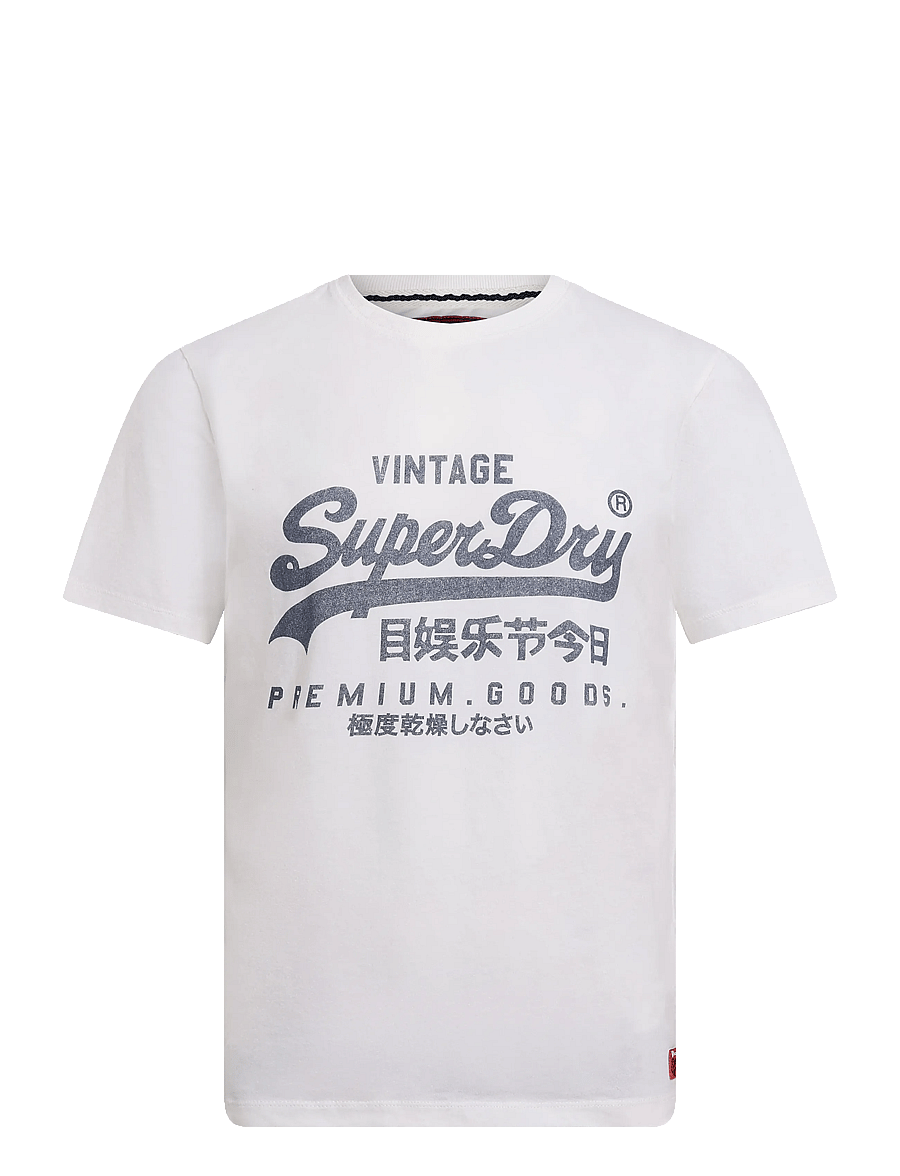 Superdry - VL CLASSIC TEE - kortärmade t-shirts - cream - 1
