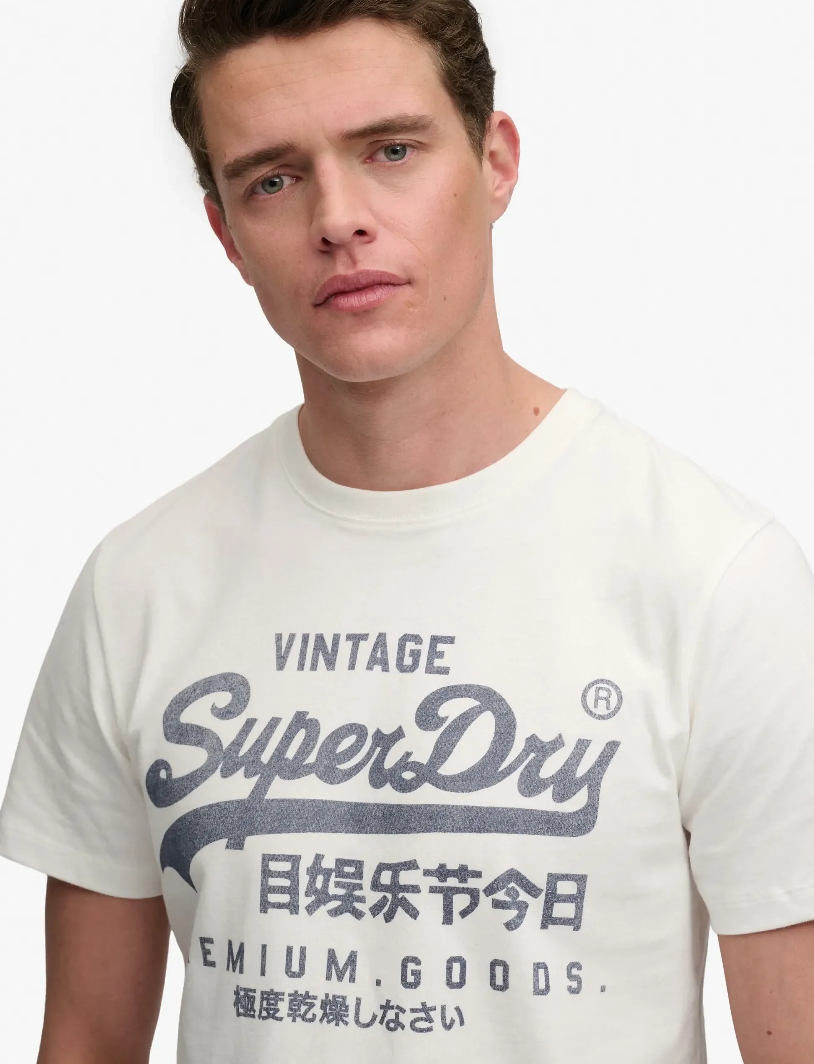 Superdry - VL CLASSIC TEE - kortärmade t-shirts - cream - 3