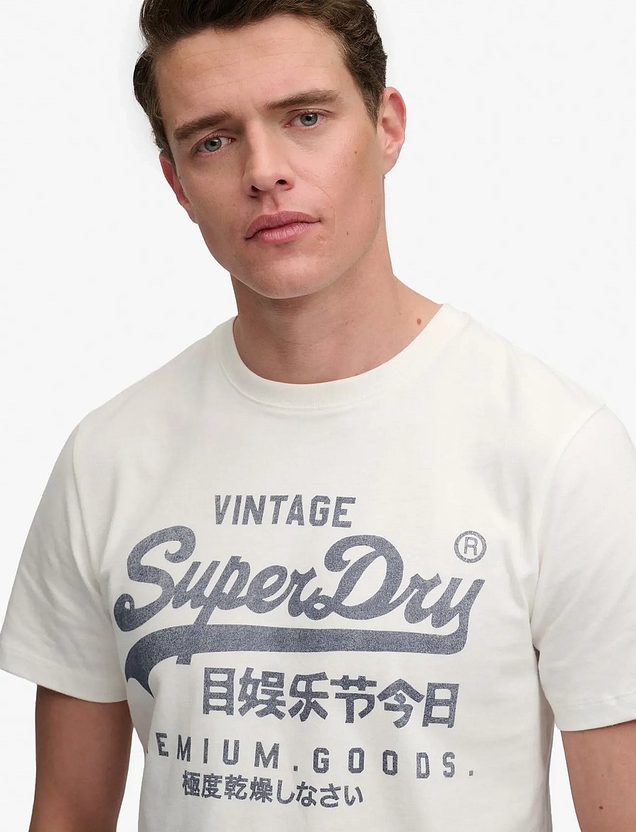 Superdry - VL CLASSIC TEE - kortärmade t-shirts - cream - 3