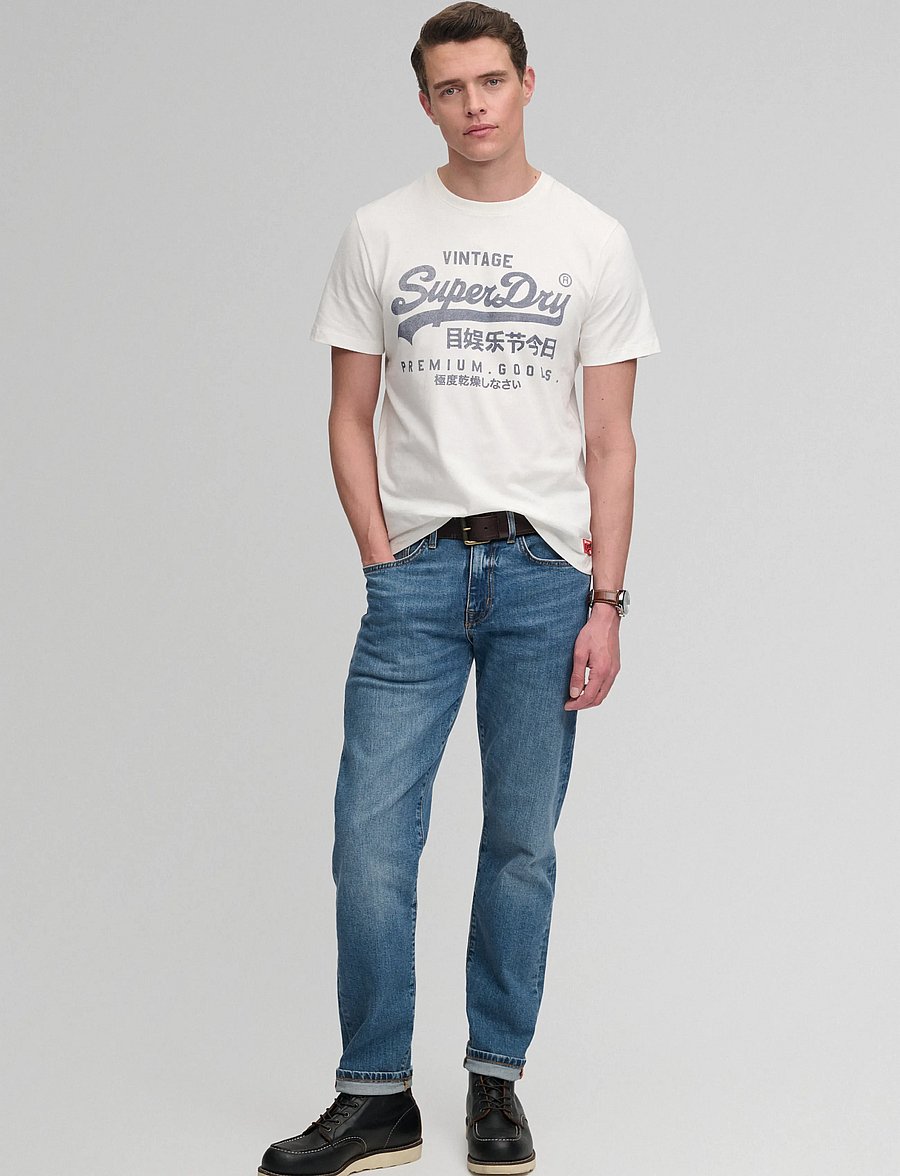 Superdry - VL CLASSIC TEE - kortærmede t-shirts - cream - 5