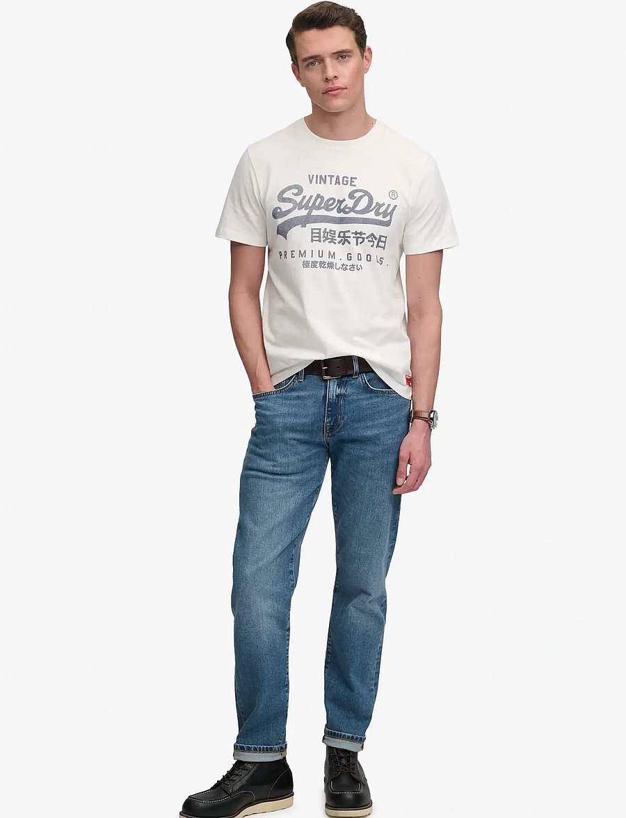 Superdry - VL CLASSIC TEE - kortärmade t-shirts - cream - 5