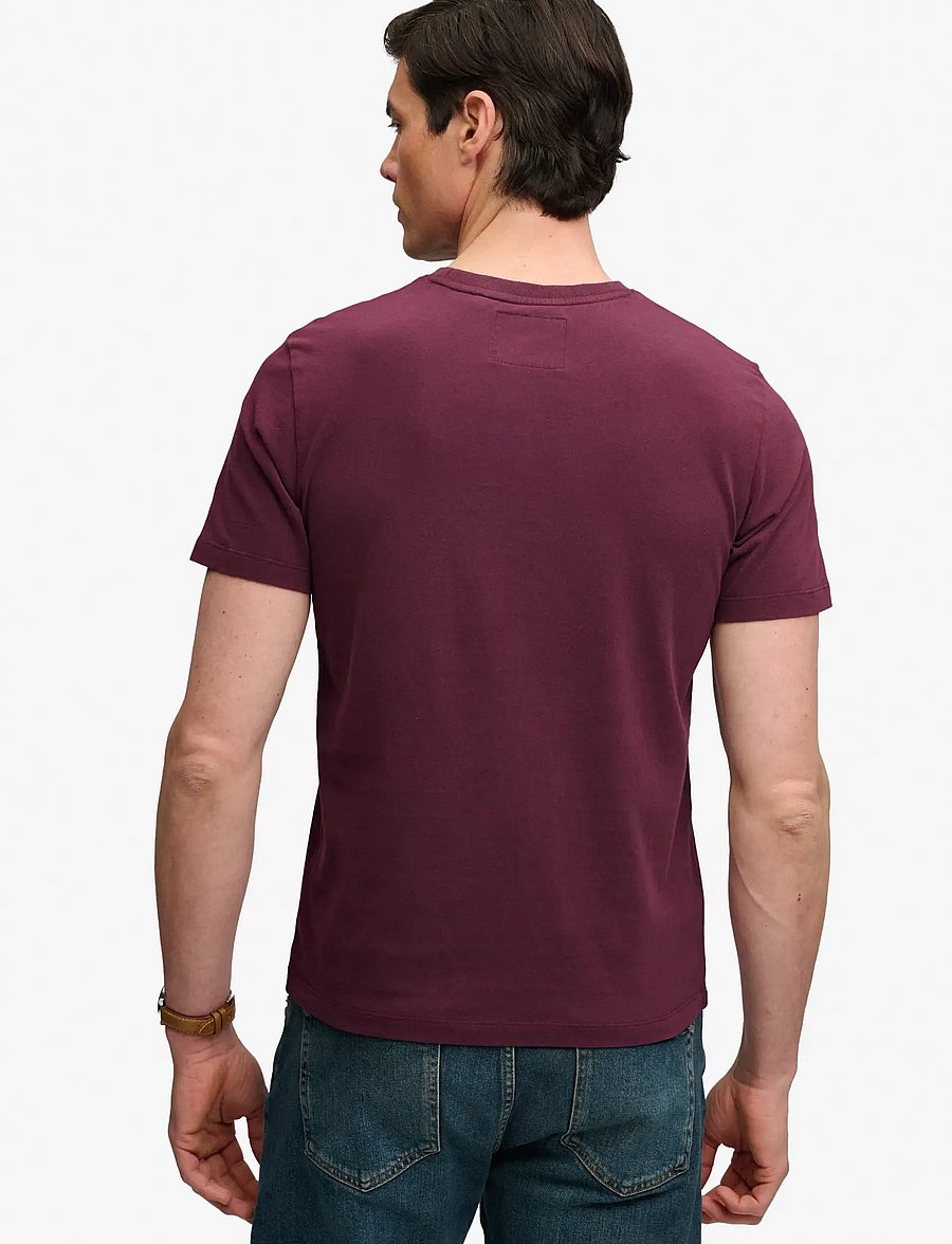 Superdry - VL CLASSIC TEE - kortærmede t-shirts - port red - 2