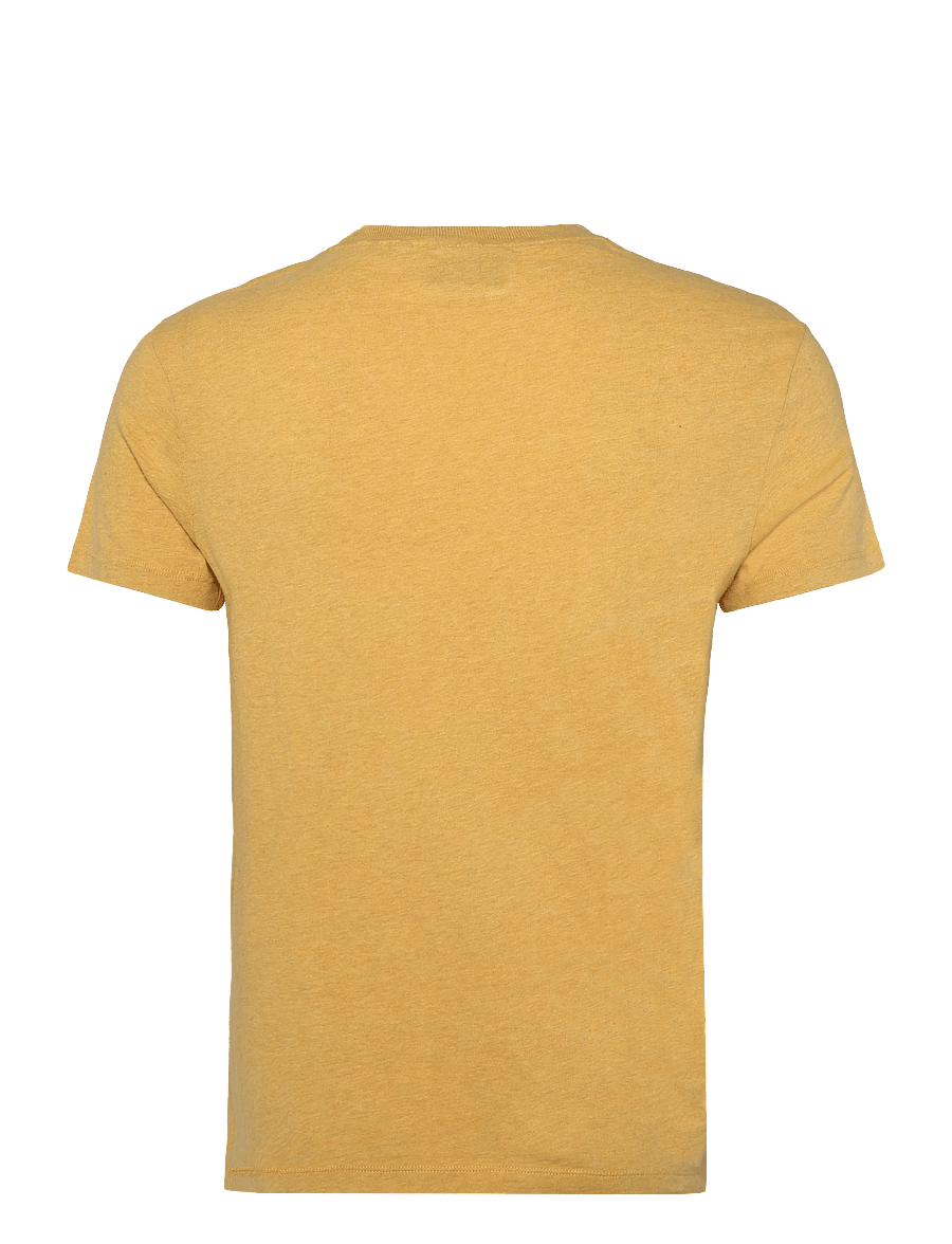 Superdry - ESSENTIAL STACKED LOGO EMB TEE - lühikeste varrukatega t-särgid - ochre yellow marl/yolk yellow - 2