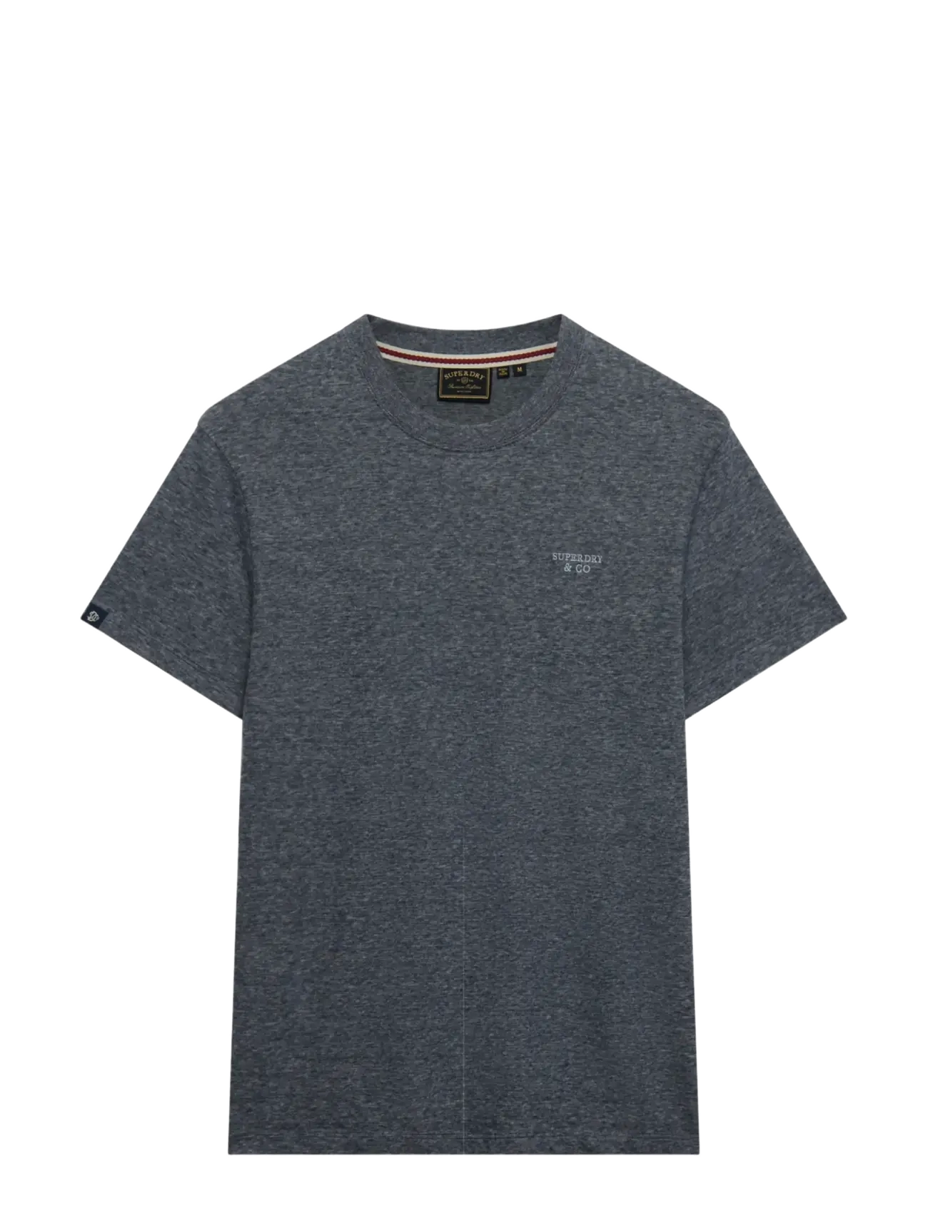 Superdry - ESSENTIAL STACKED LOGO EMB TEE - eclipse navy/grey feeder/grey - 2