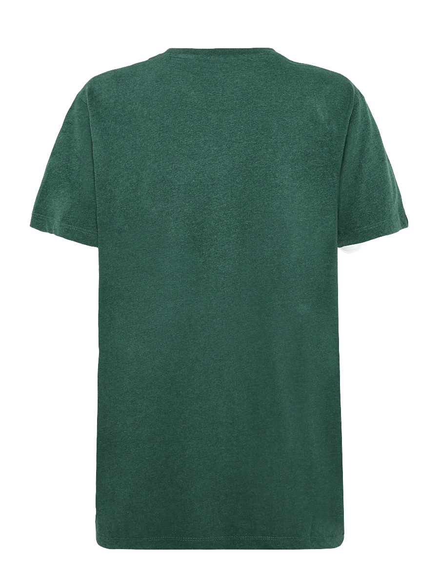 Superdry - ESSENTIAL STACKED LOGO EMB TEE - kurzärmelige t-shirts - pitch green marl/pure navy - 2