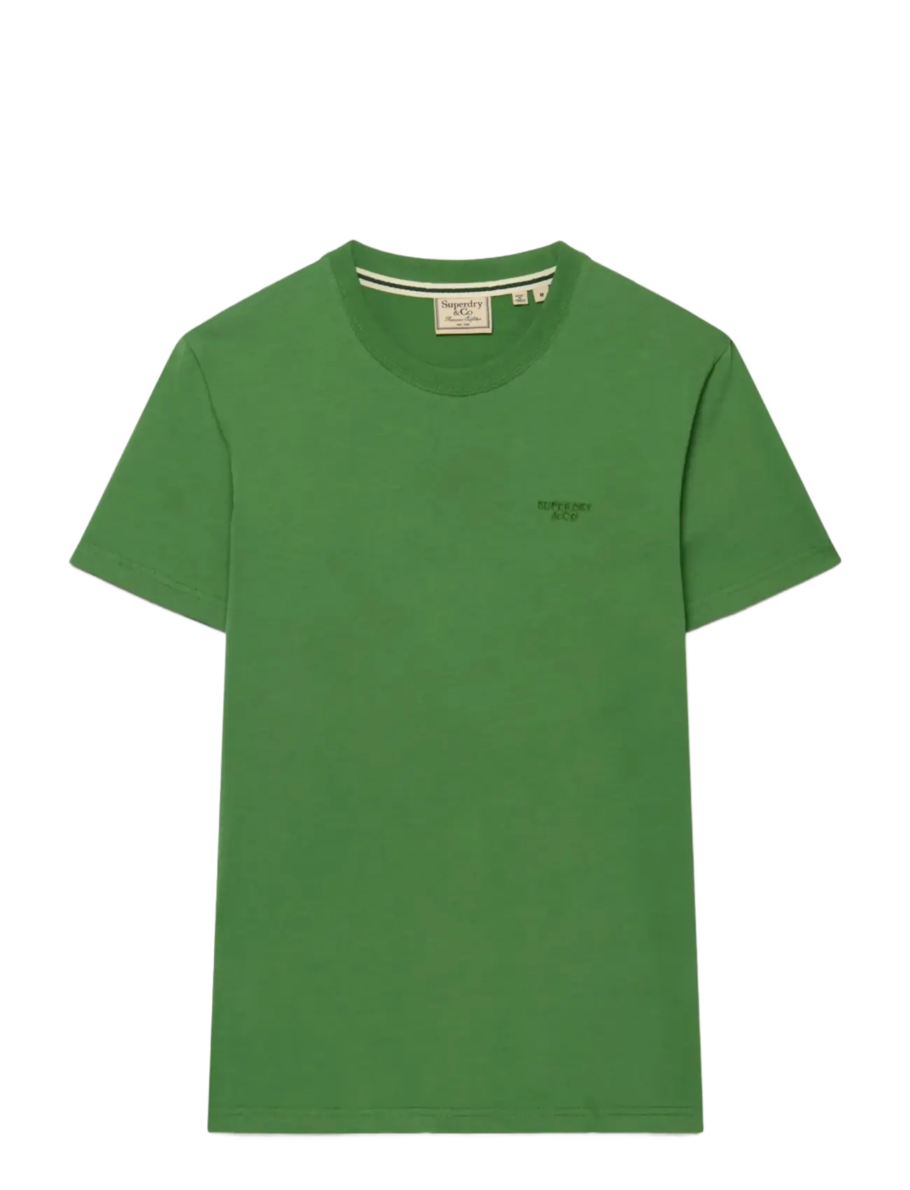 Superdry - ESSENTIAL STACKED LOGO EMB TEE - artichoke green/fern green - 1