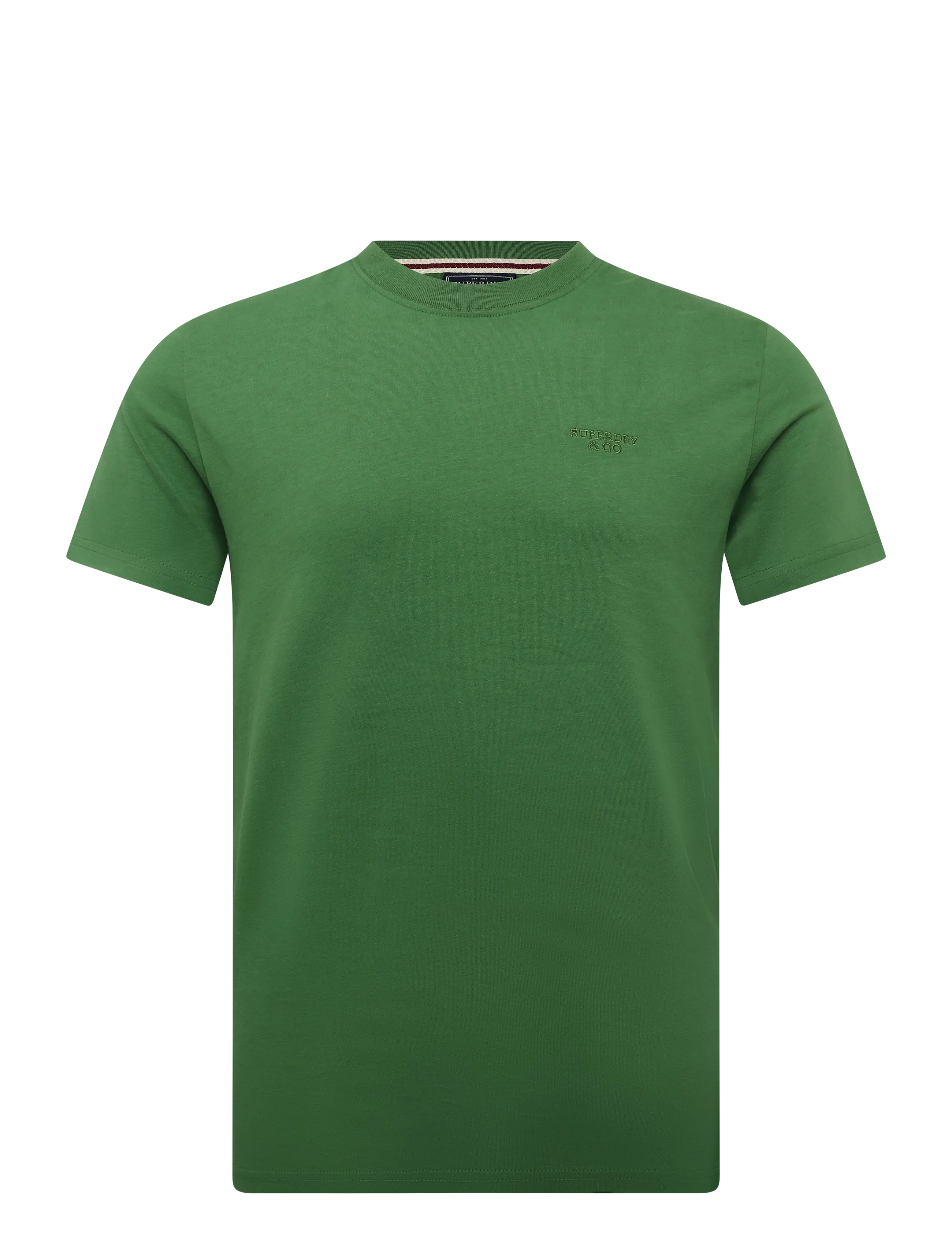 Superdry - ESSENTIAL STACKED LOGO EMB TEE - kurzärmelige t-shirts - artichoke green/fern green - 1