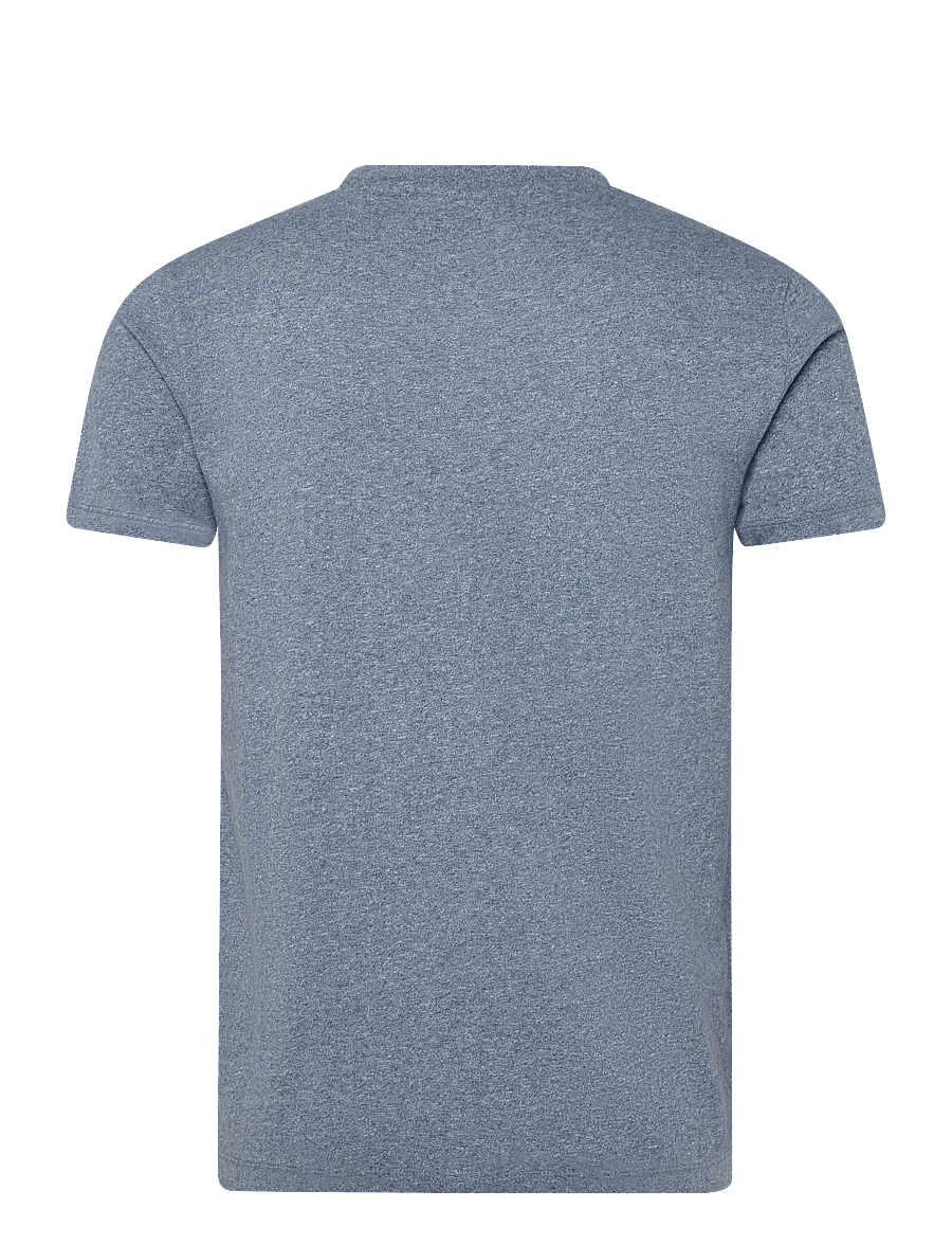 Superdry - ESSENTIAL STACKED LOGO EMB TEE - kurzärmelige t-shirts - bay blue marl/pink - 2