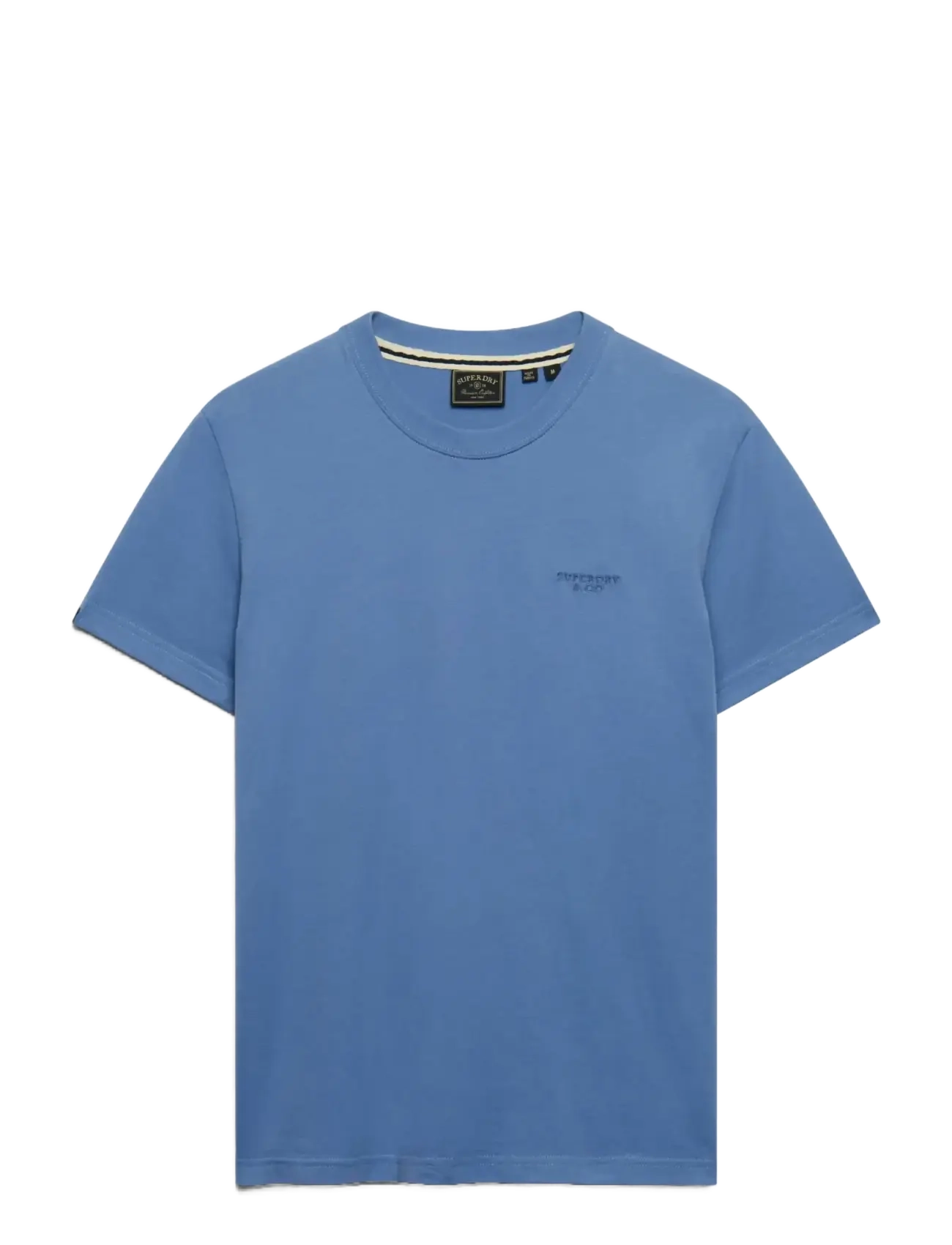 Superdry - ESSENTIAL STACKED LOGO EMB TEE - colony blue/mid blue - 1