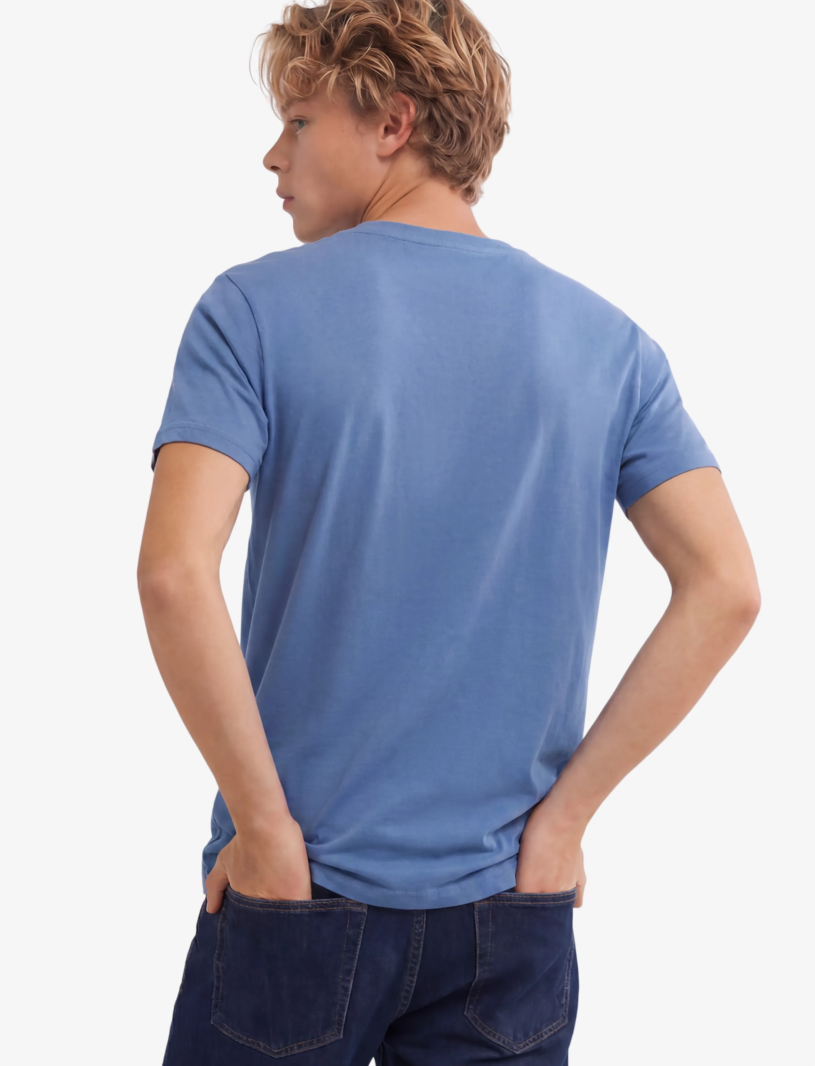 Superdry - ESSENTIAL STACKED LOGO EMB TEE - kurzärmelige t-shirts - colony blue/mid blue - 3