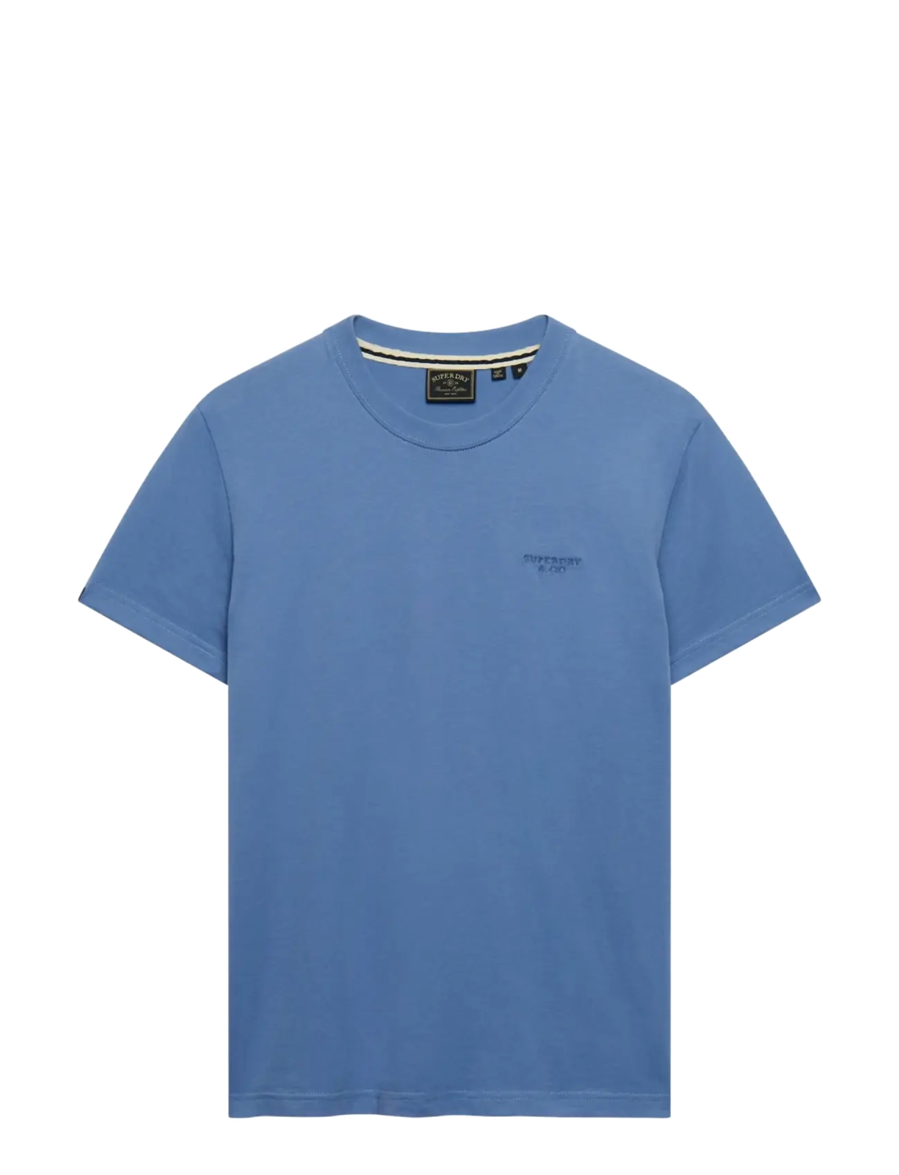 Superdry - ESSENTIAL STACKED LOGO EMB TEE - colony blue/mid blue - 2