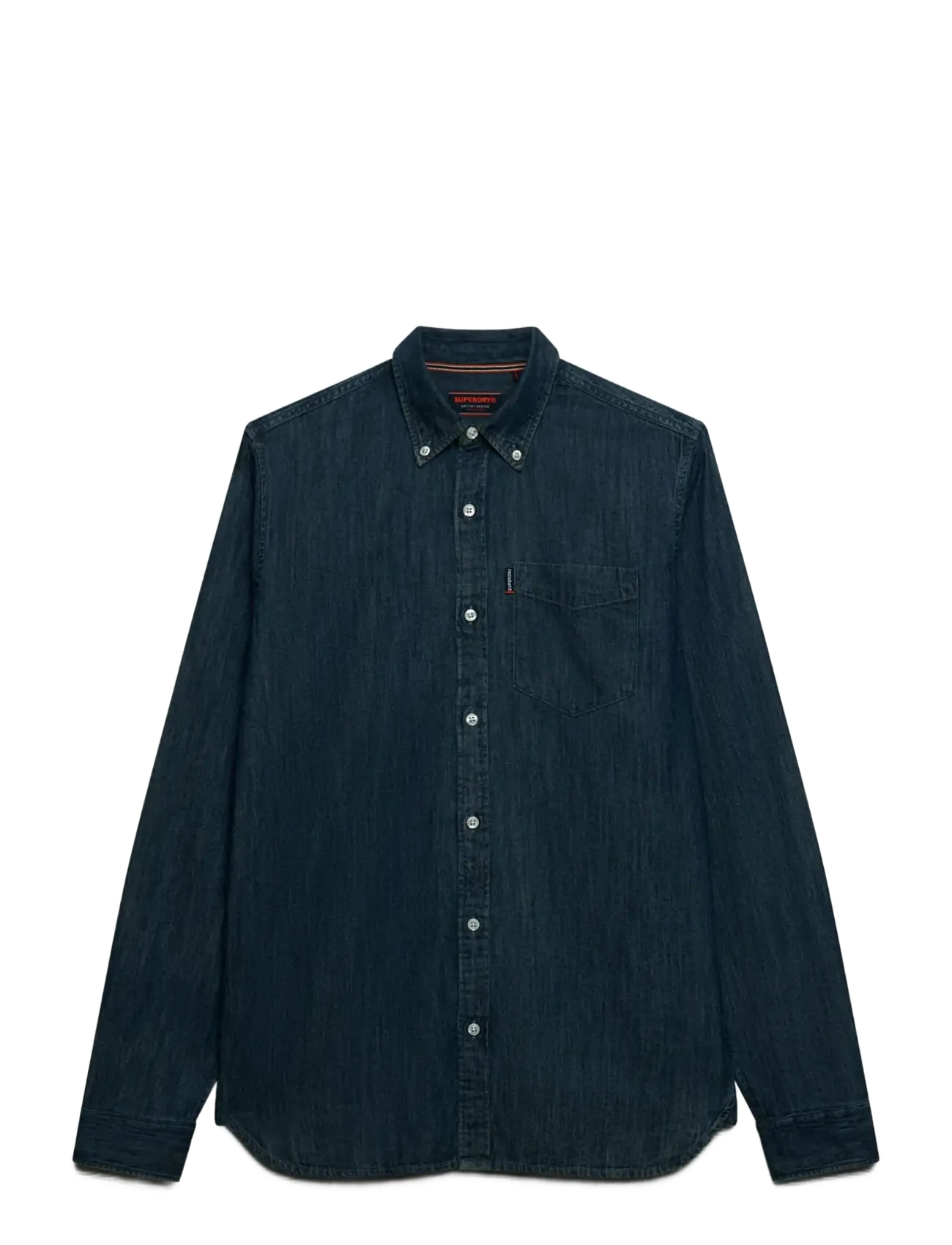 Superdry - ESSENTIAL STACKED LOGO EMB TEE - optic/navy - 1