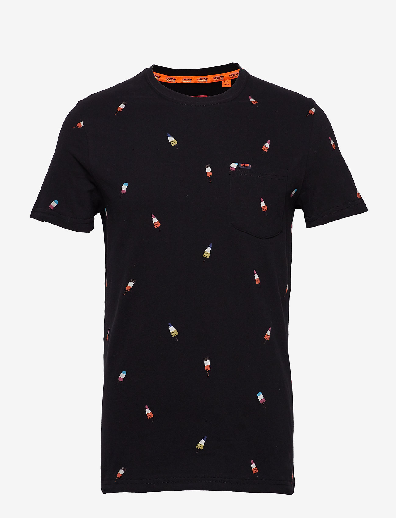 Superdry - AOP LITE NEW HOUSE RULES TEE - black - 0