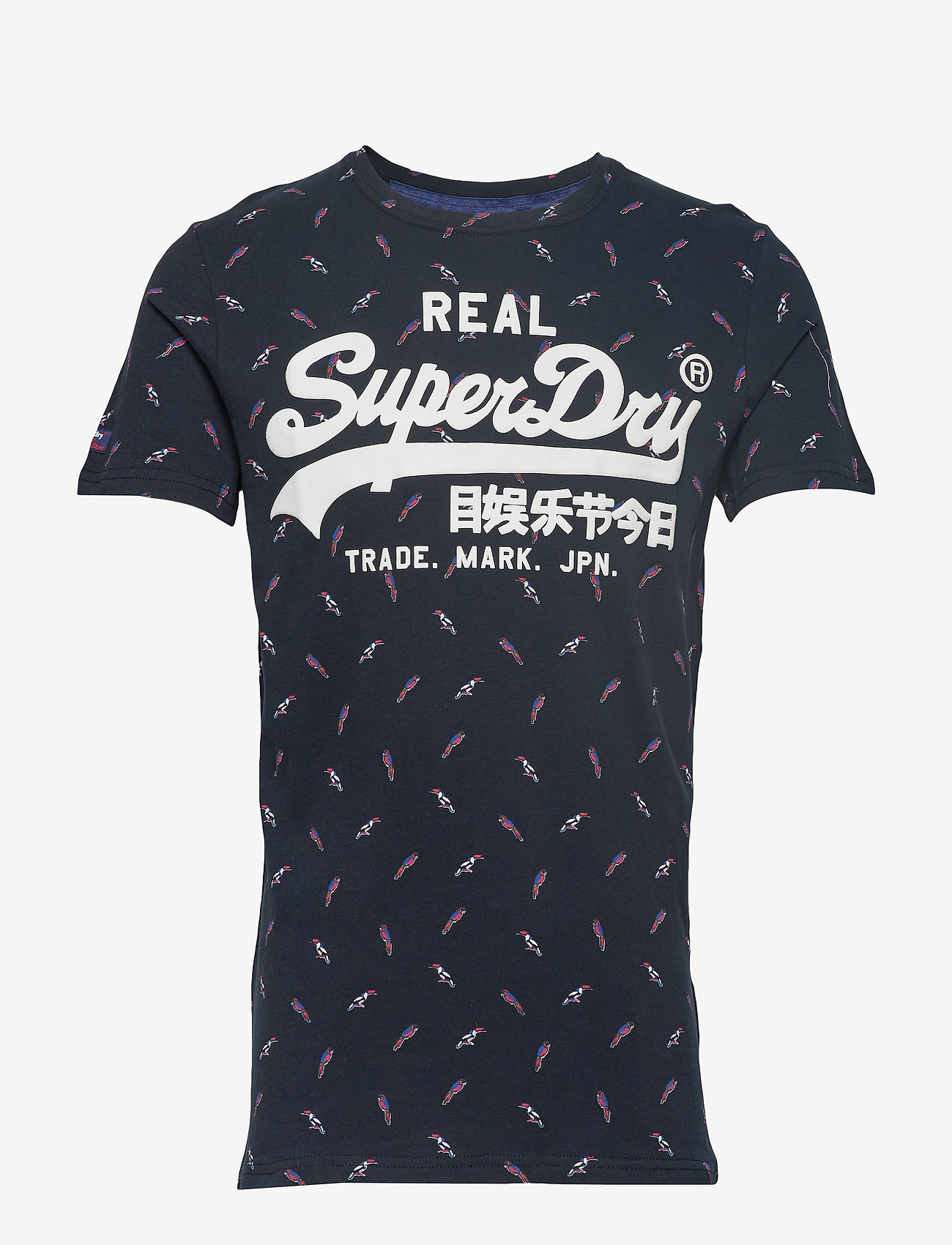 Superdry - VINTAGE LOGO AOP MID TEE - eclipse navy - 0