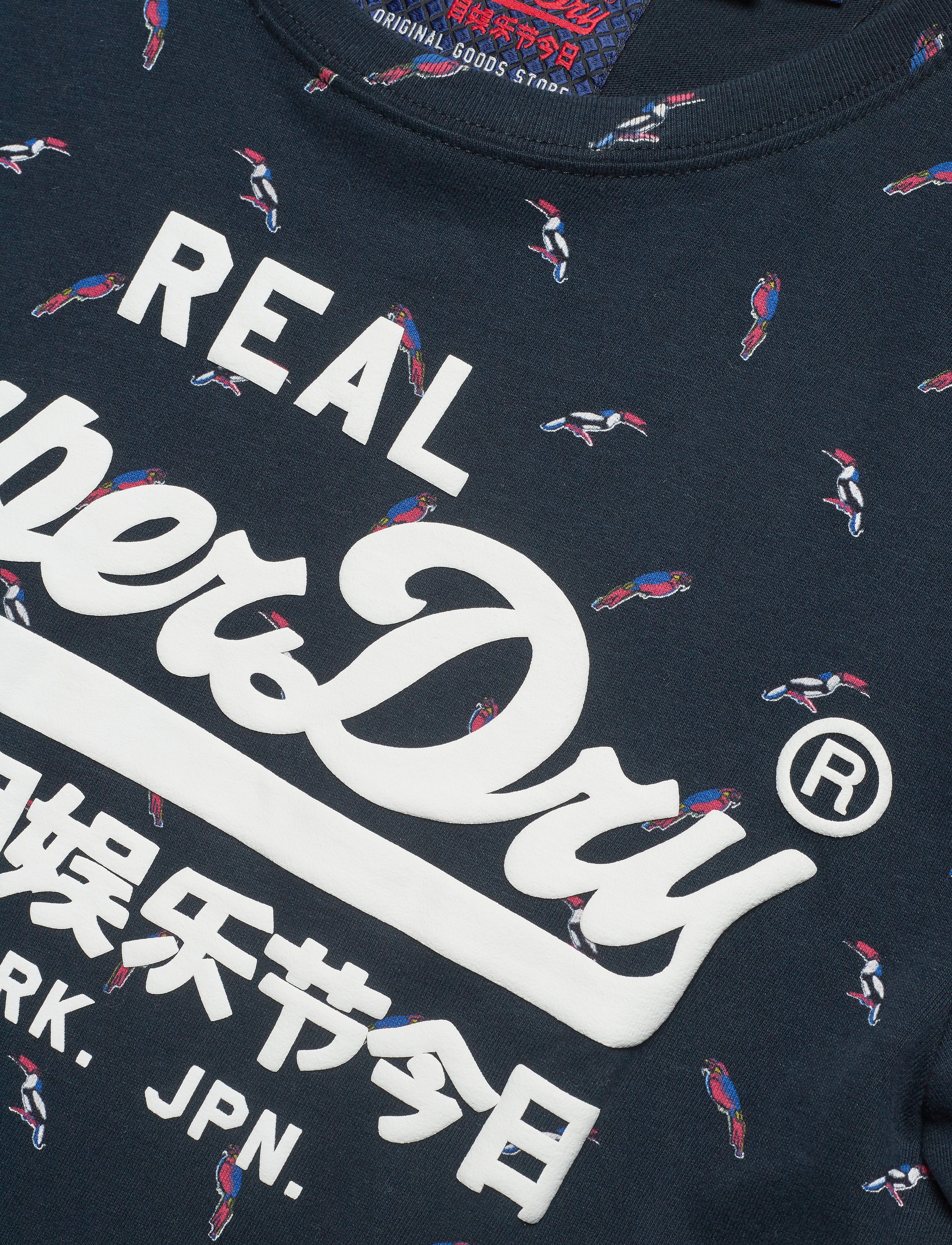 Superdry - VINTAGE LOGO AOP MID TEE - eclipse navy - 2