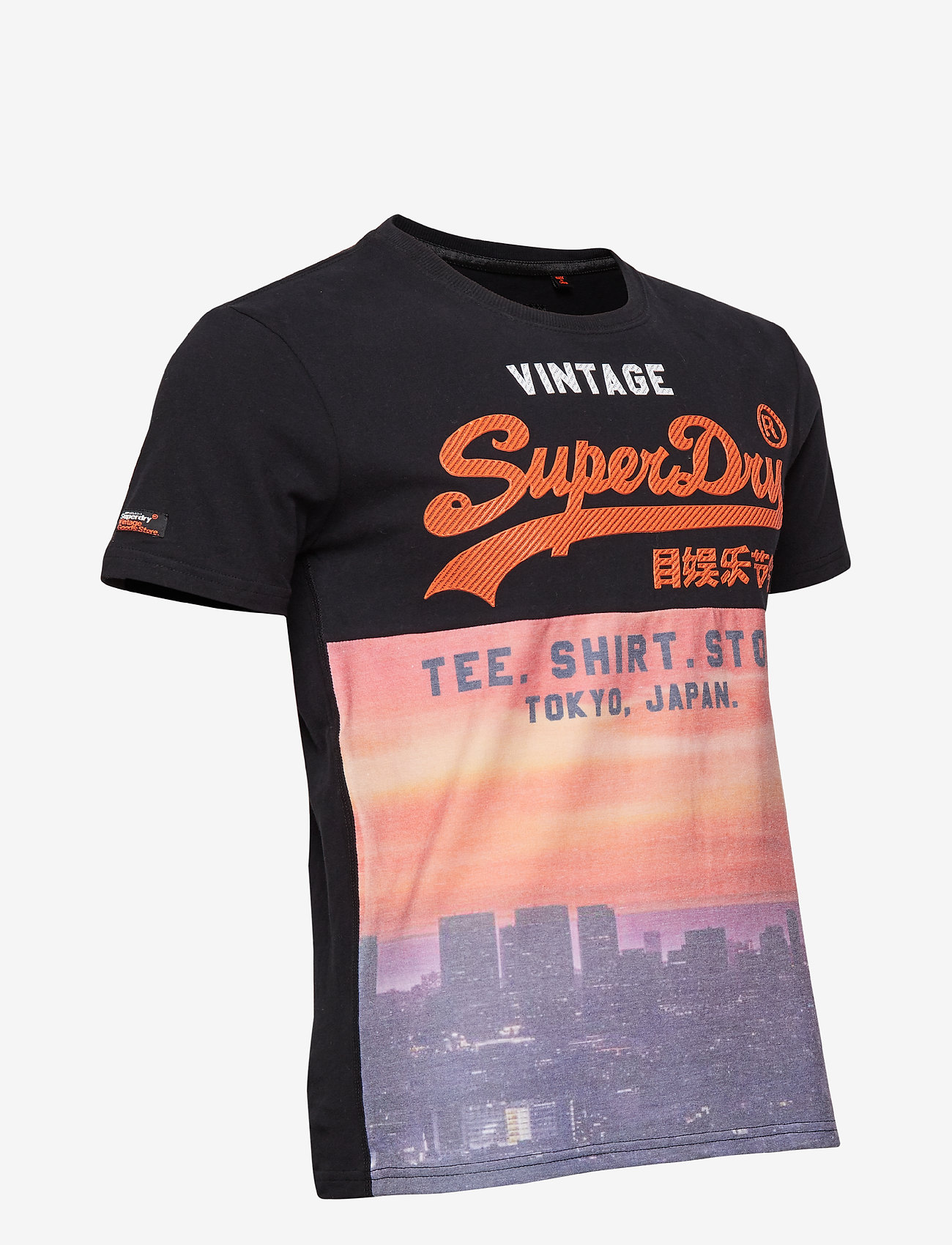 Superdry - SHIRT SHOP PANEL AOP TEE - black - 2