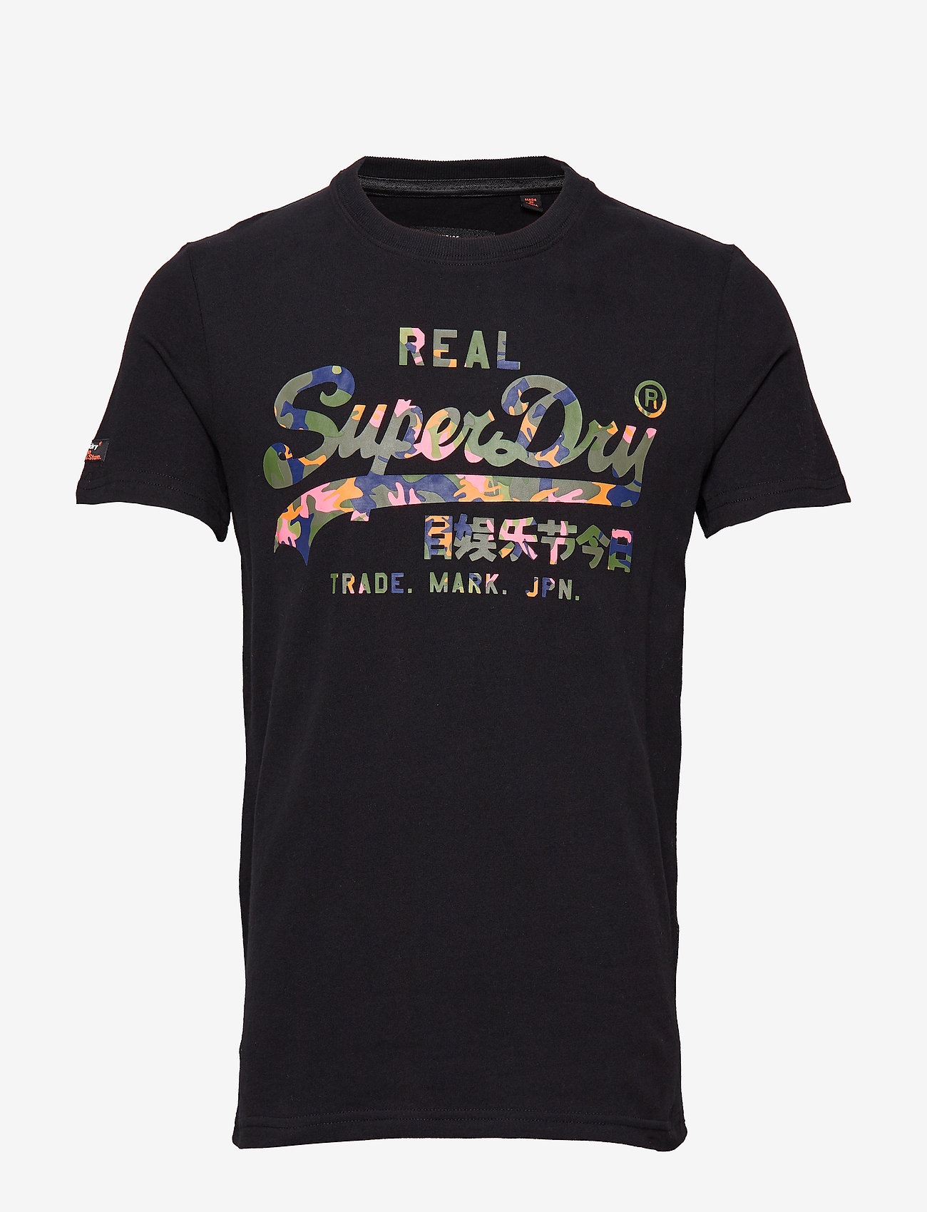 Superdry - VINTAGE LOGO LAYERED CAMO TEE - black - 0